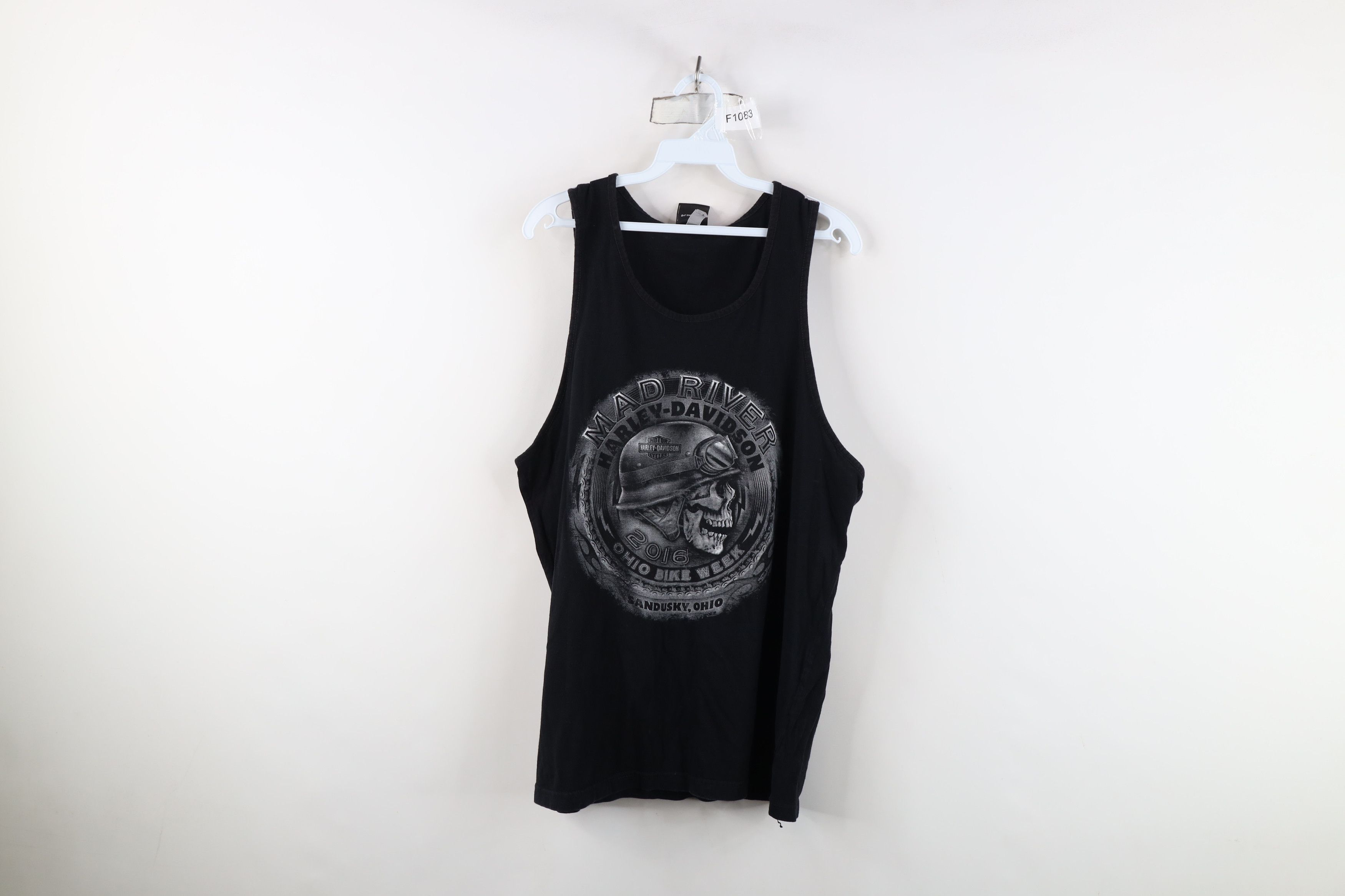 Harley Davidson Y2K Harley Davidson River Skull Skeleton Tank Top T-Shirt Size US L / EU 52-54 / 3 - 1 Thumbnail