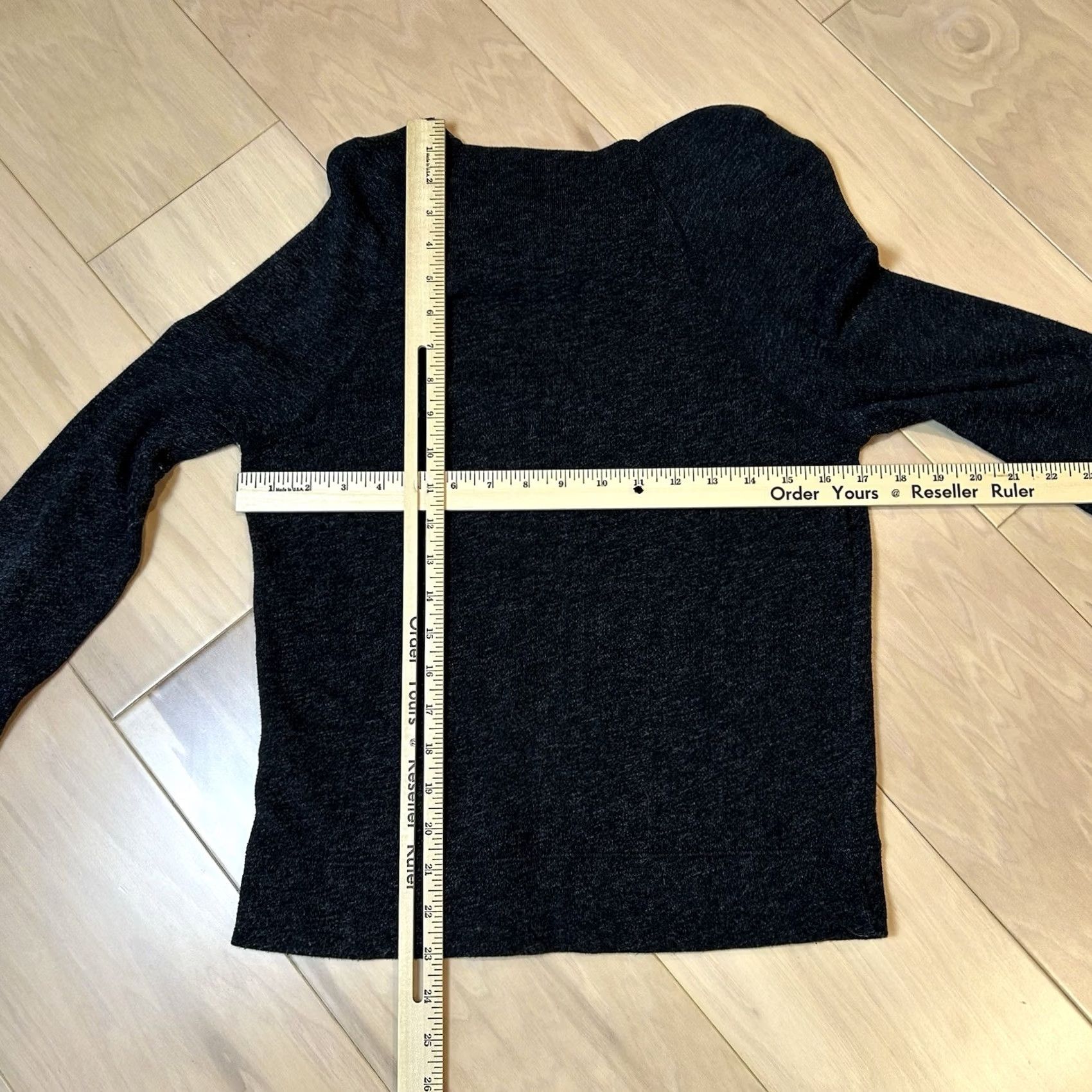 James Perse James Perse Boat Cowl Neck Sweater Long Sleeve Women’s Small Black Solid Pullover Designer Womens Size S / US 4 / IT 40 - 4 Thumbnail