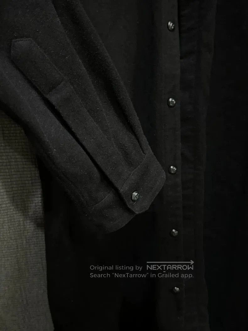 Rick Owens Rick Owens 15FW Asymmetric Collar Wool Shirt . Size US L / EU 52-54 / 3 - 6 Thumbnail