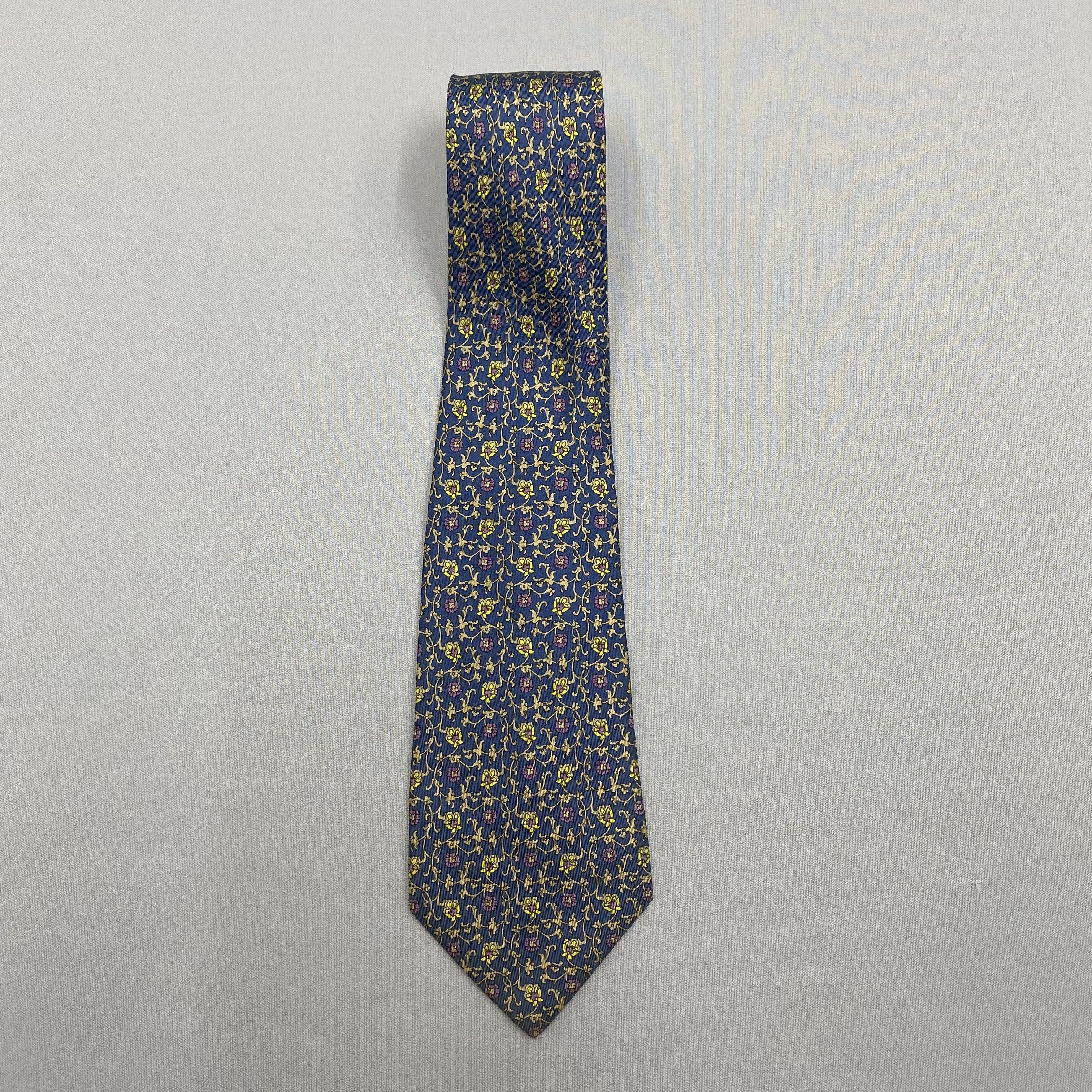 Japanese Brand Vintage Nina Ricci SILK Necktie Cravate Pure Silk Neck Tie Size ONE SIZE - 3 Thumbnail