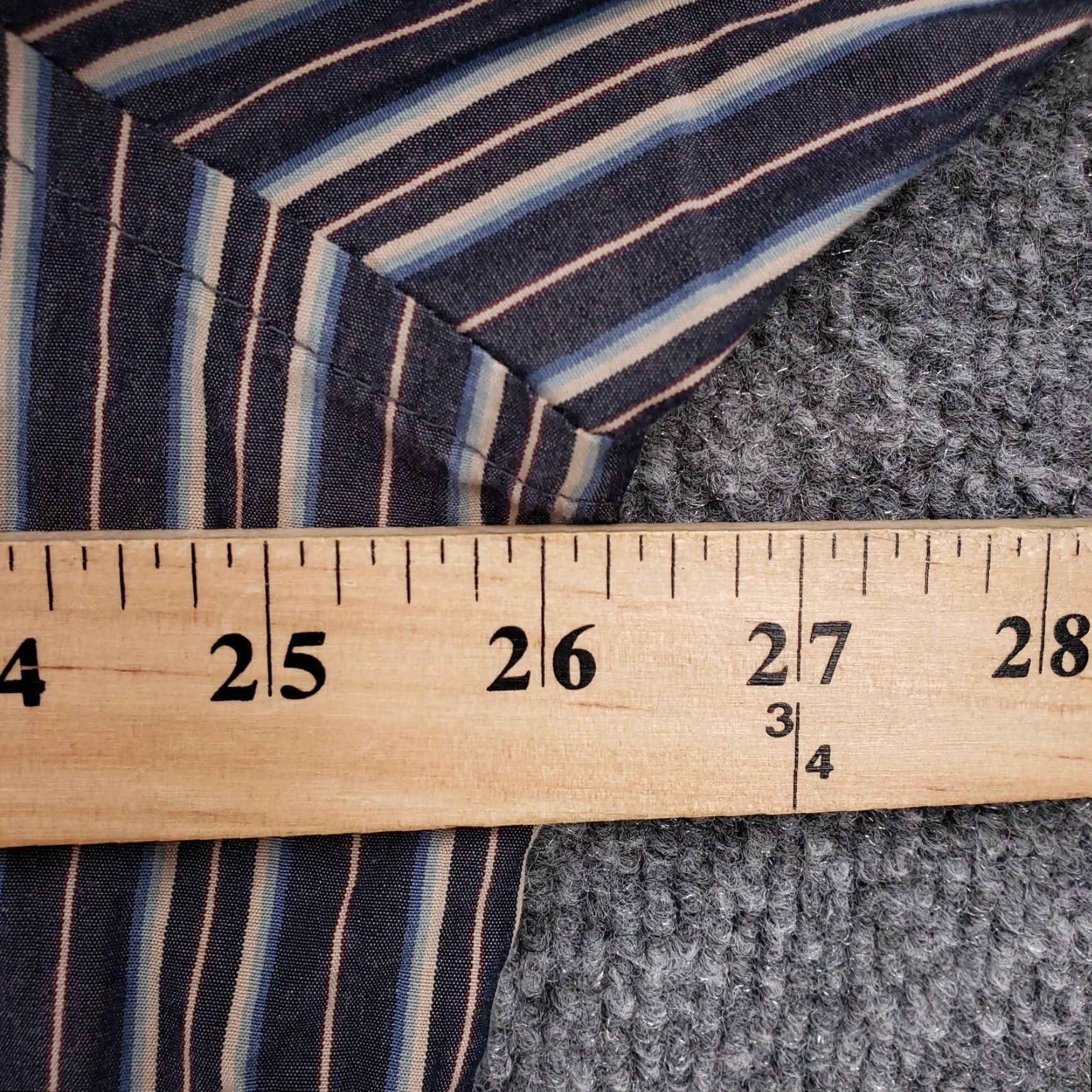 Banana Republic Banana Republic Shirt Mens XL Button-Up Long Sleeve Blue Striped Collared Size US XL / EU 56 / 4 - 6 Thumbnail