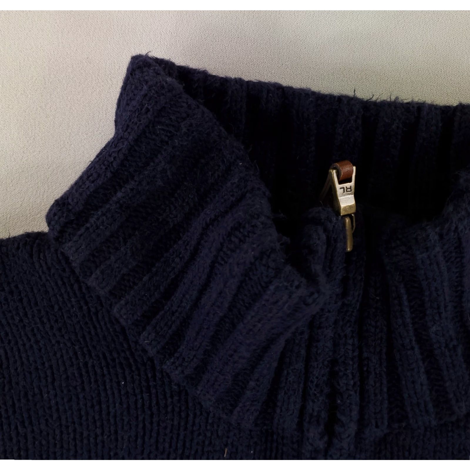Polo Ralph Lauren Polo Ralph Lauren Sweater 1/4 Zip Cotton Blue Banded Ribbed Collar Mens XL Blue Size US XL / EU 56 / 4 - 5 Thumbnail
