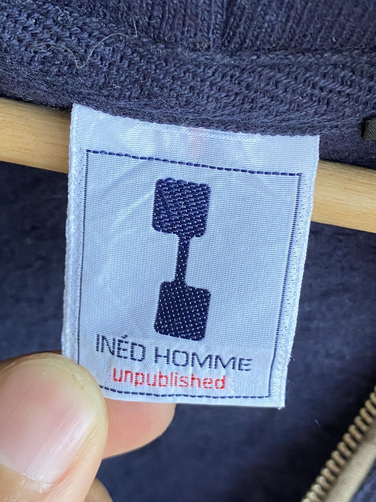 Vintage Vintage Yohji Yamamoto INED Homme Hoodies Size US M / EU 48-50 / 2 - 4 Thumbnail
