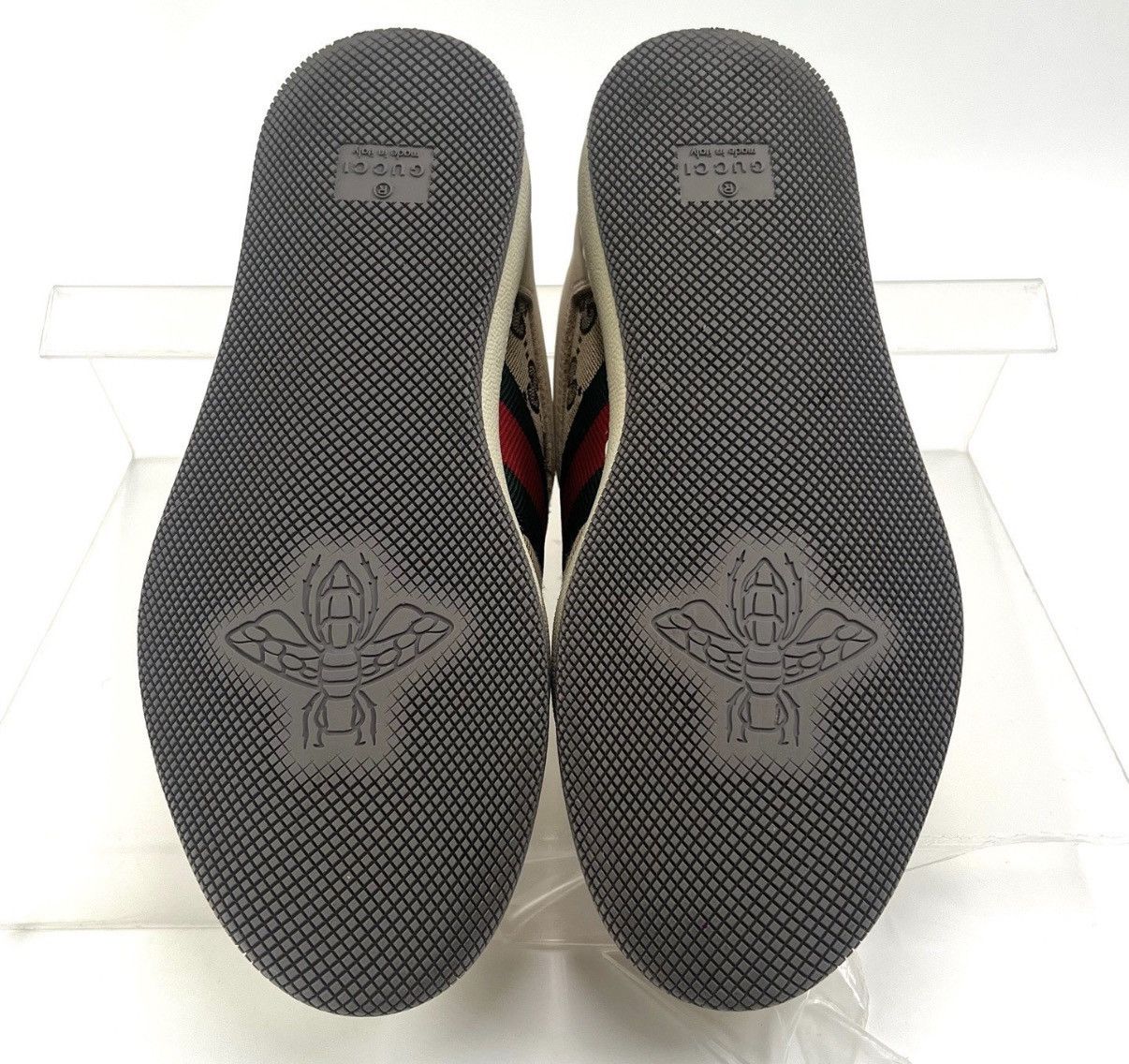 Gucci Gucci GG Enamel Ebony Purple Heel Dirty Sneakers K12 Size US 5.5 / IT 35.5 - 7 Thumbnail