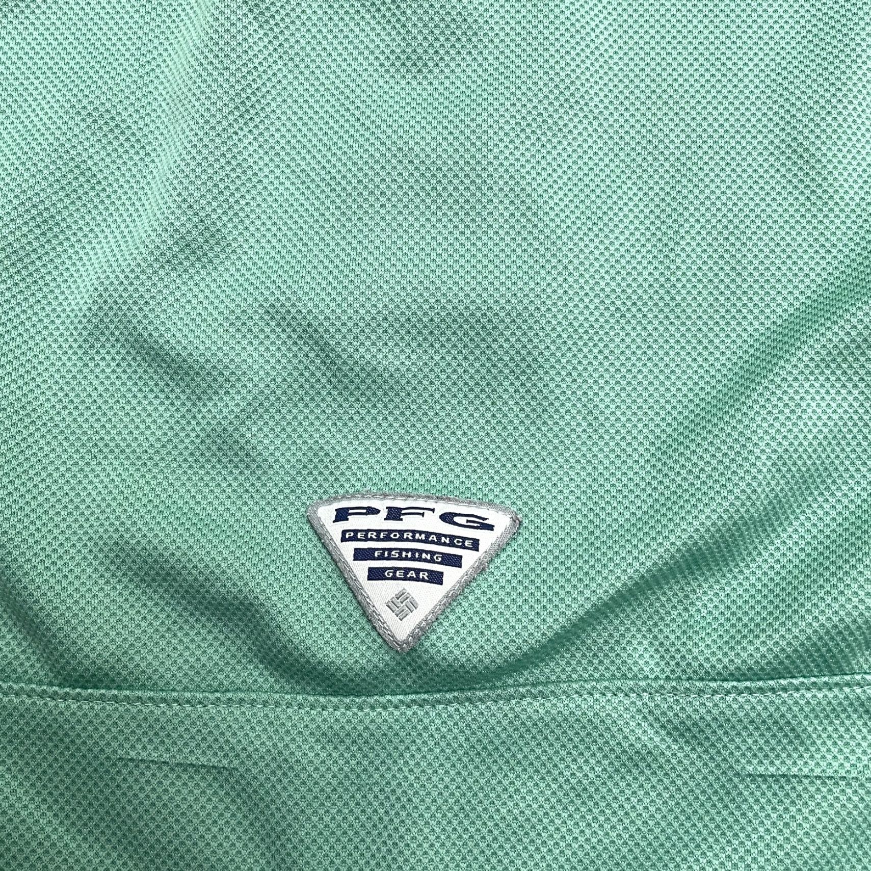 Vintage Columbia Polo Shirt Mens Large Green Short Sleeve Omni-Shade PFG Perfect Cast Sports Outdoor Clothing Shirt Size US L / EU 52-54 / 3 - 6 Thumbnail