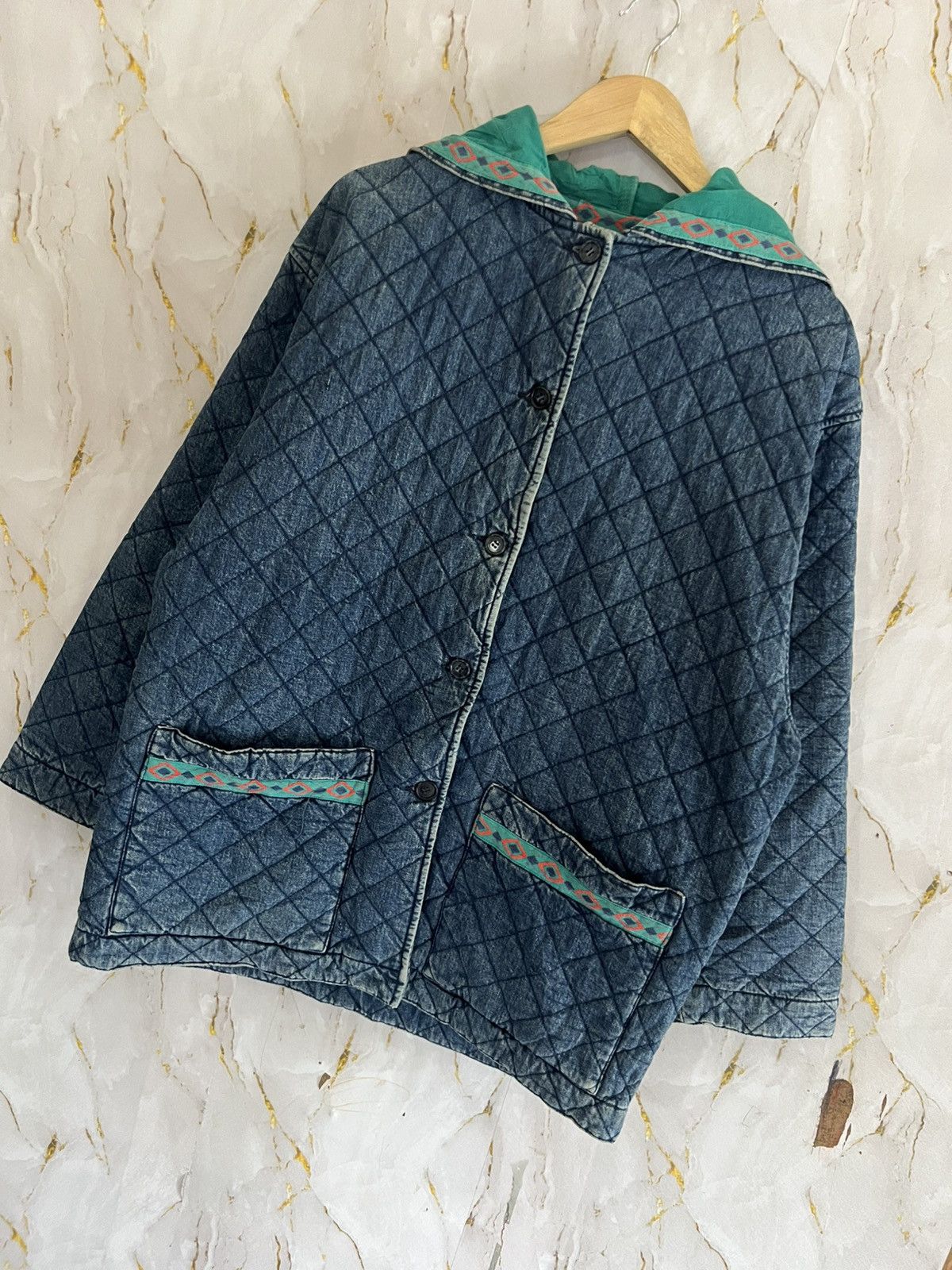 Benetton VINTAGE BENETTON DENIM JACKET Size US XXL / EU 58 / 5 - 7 Thumbnail