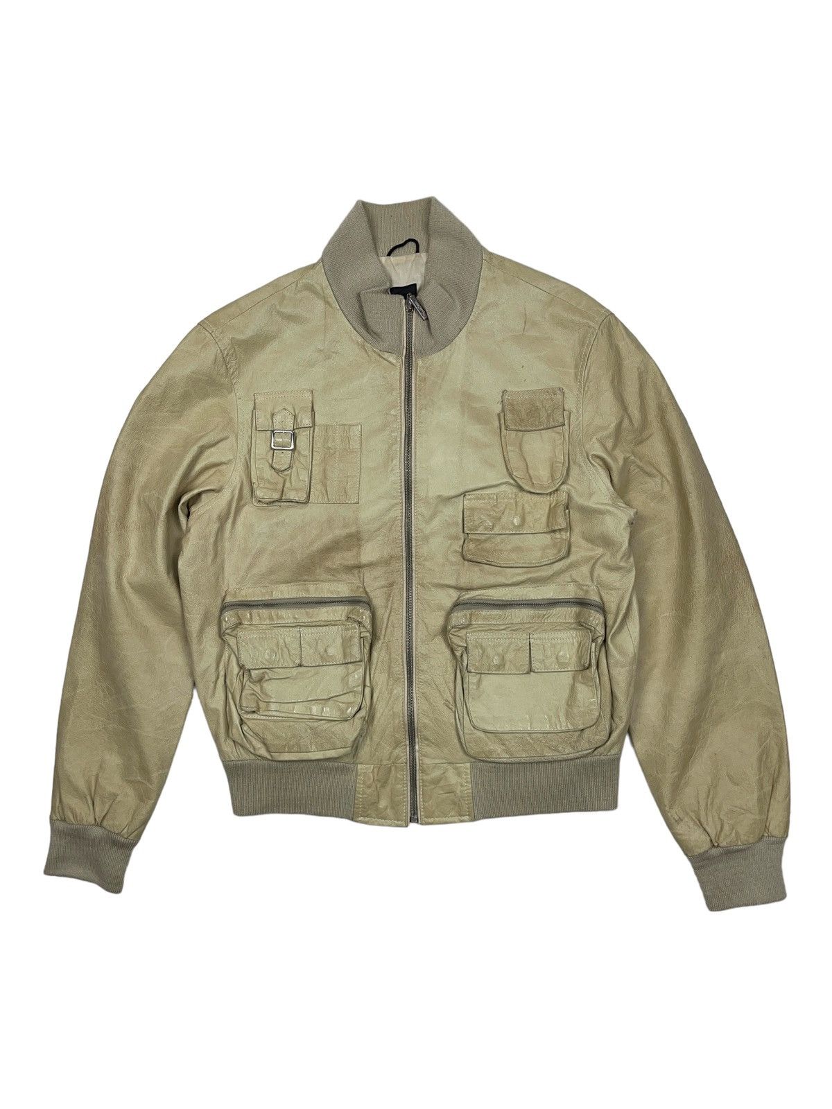 Japanese Brand Vintage Multi Pocket Leather Jacket D&G Style Japanese Size US L / EU 52-54 / 3 - 1 Thumbnail
