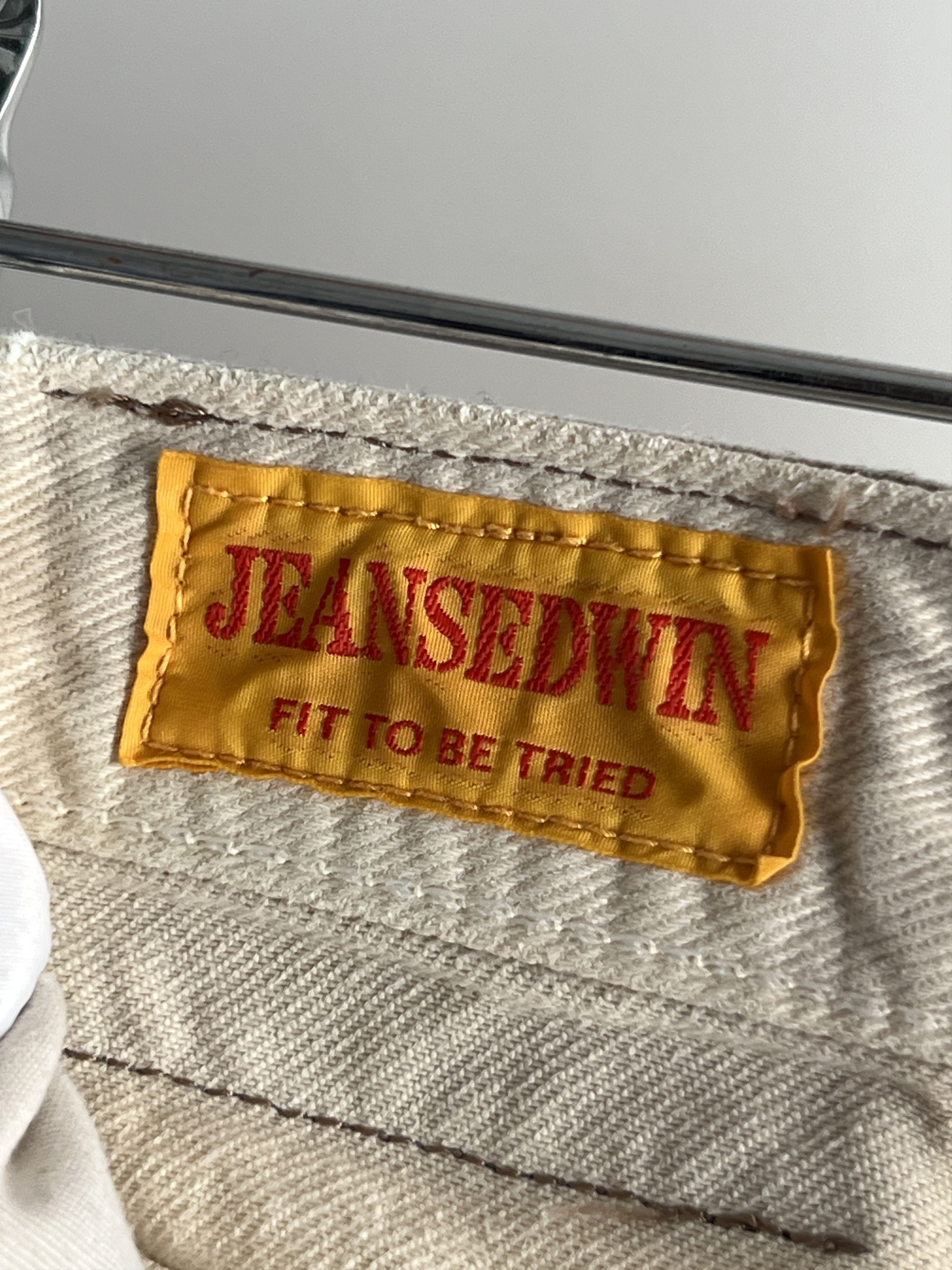 Edwin × Japanese Brand × Vintage Edwin Japanese Vintage Beige Jeans 30 x 34 Newton Work Size US 31 - 11 Thumbnail