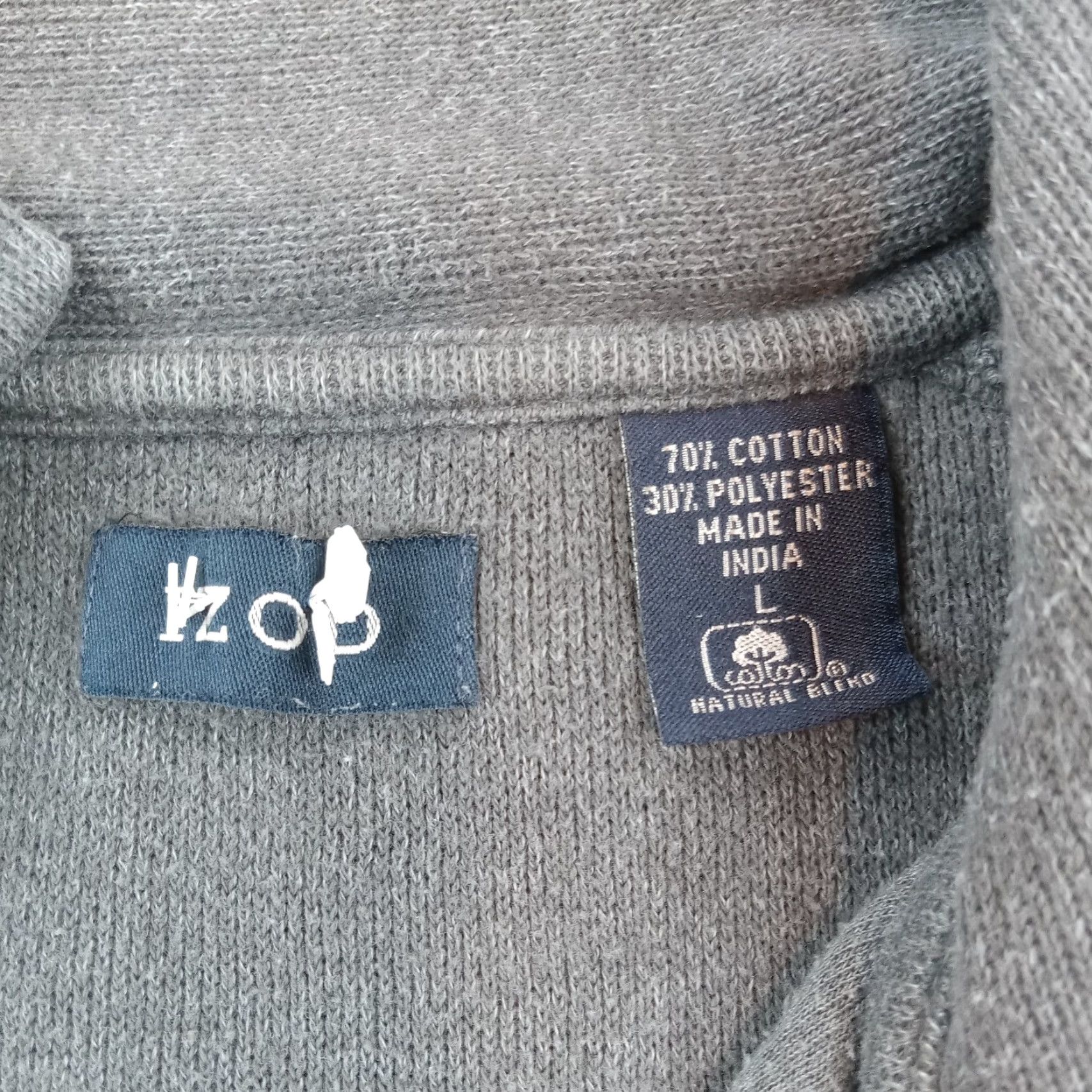 Izod IZOD Mens Large Gray Long Sleeve Pullover Sweater Golf Collared Logo Cotton Blend Size US L / EU 52-54 / 3 - 5 Thumbnail