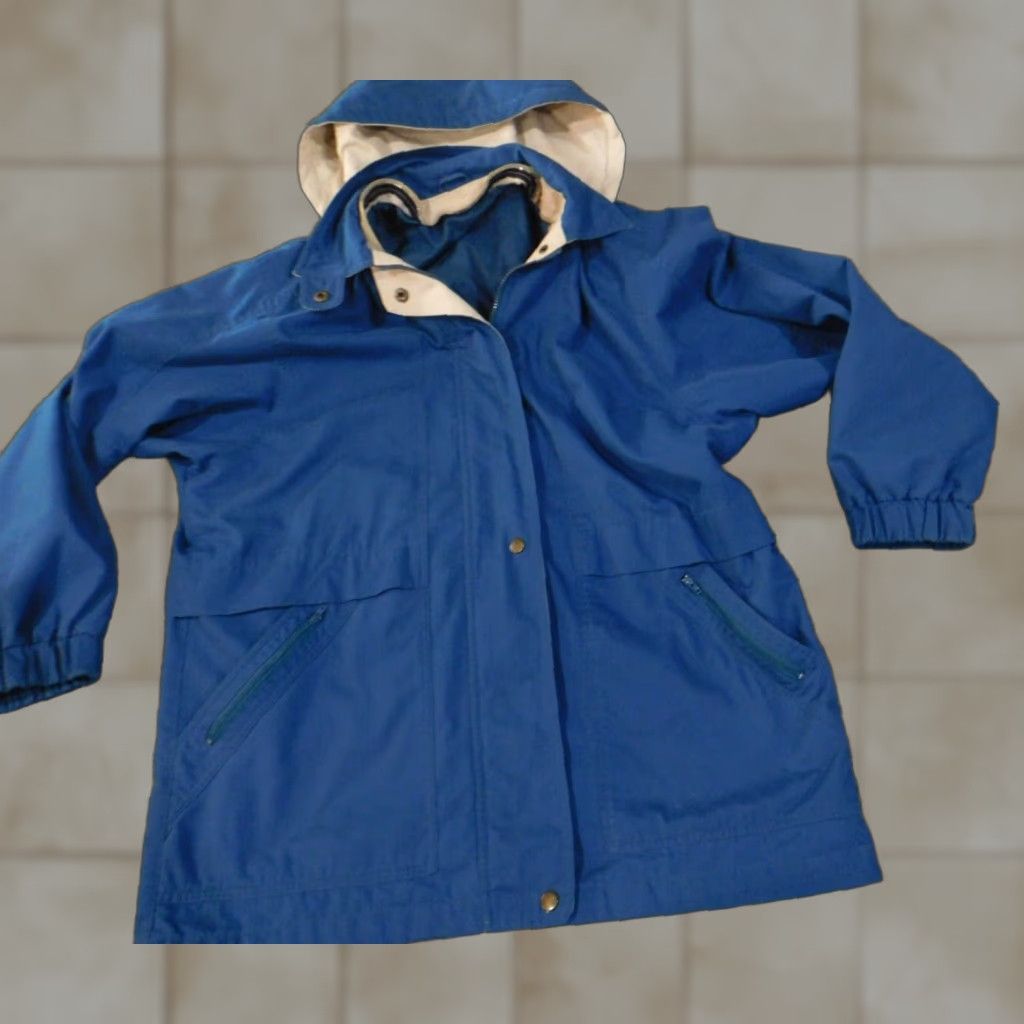 London Fog London Fog Jacket Mens Large blue coat zip hoodie heavy lined snap outdoors Size US L / EU 52-54 / 3 - 1 Thumbnail