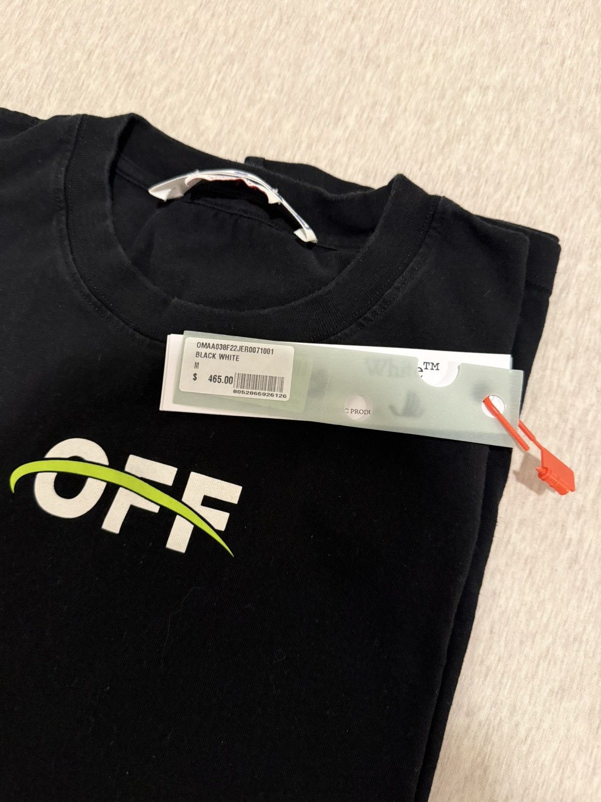 Off-White NEW OFF WHITE Industrial Over Short Sleeve T-Shirt Sz M Size US M / EU 48-50 / 2 - 7 Thumbnail