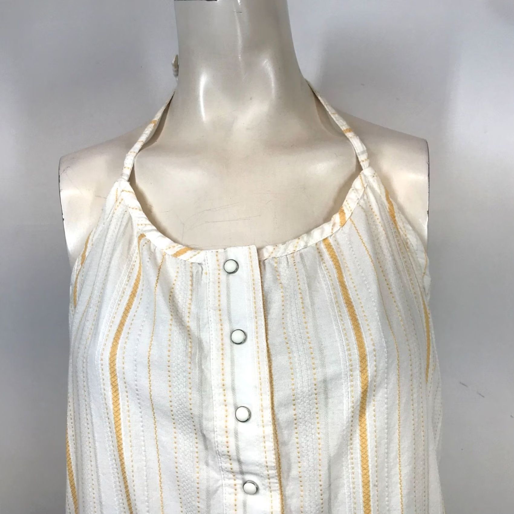 Nike Nike 6.0 Summer Top Womens L Halter Snap Front Cotton Y2K 90's Size L / US 10 / IT 46 - 2 Thumbnail