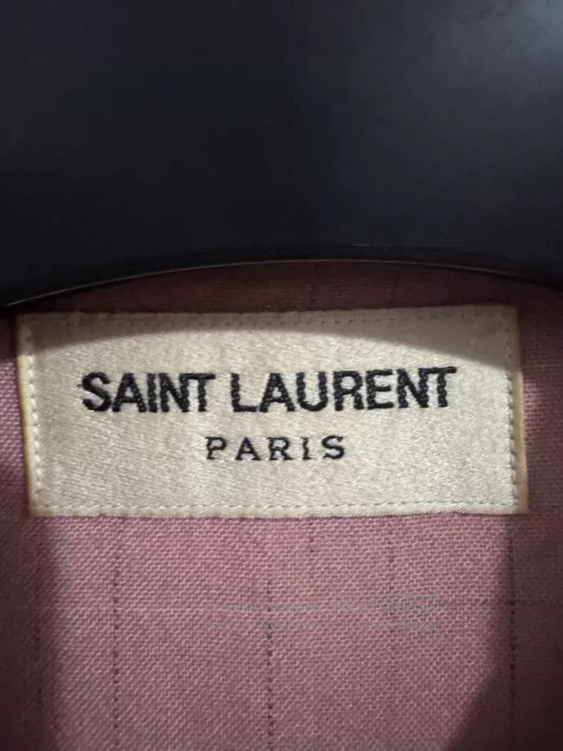 Saint Laurent Paris Saint Laurent Paris Size 37 Viscose Cuban Collar Pink Bamb Size US S / EU 44-46 / 1 - 6 Thumbnail