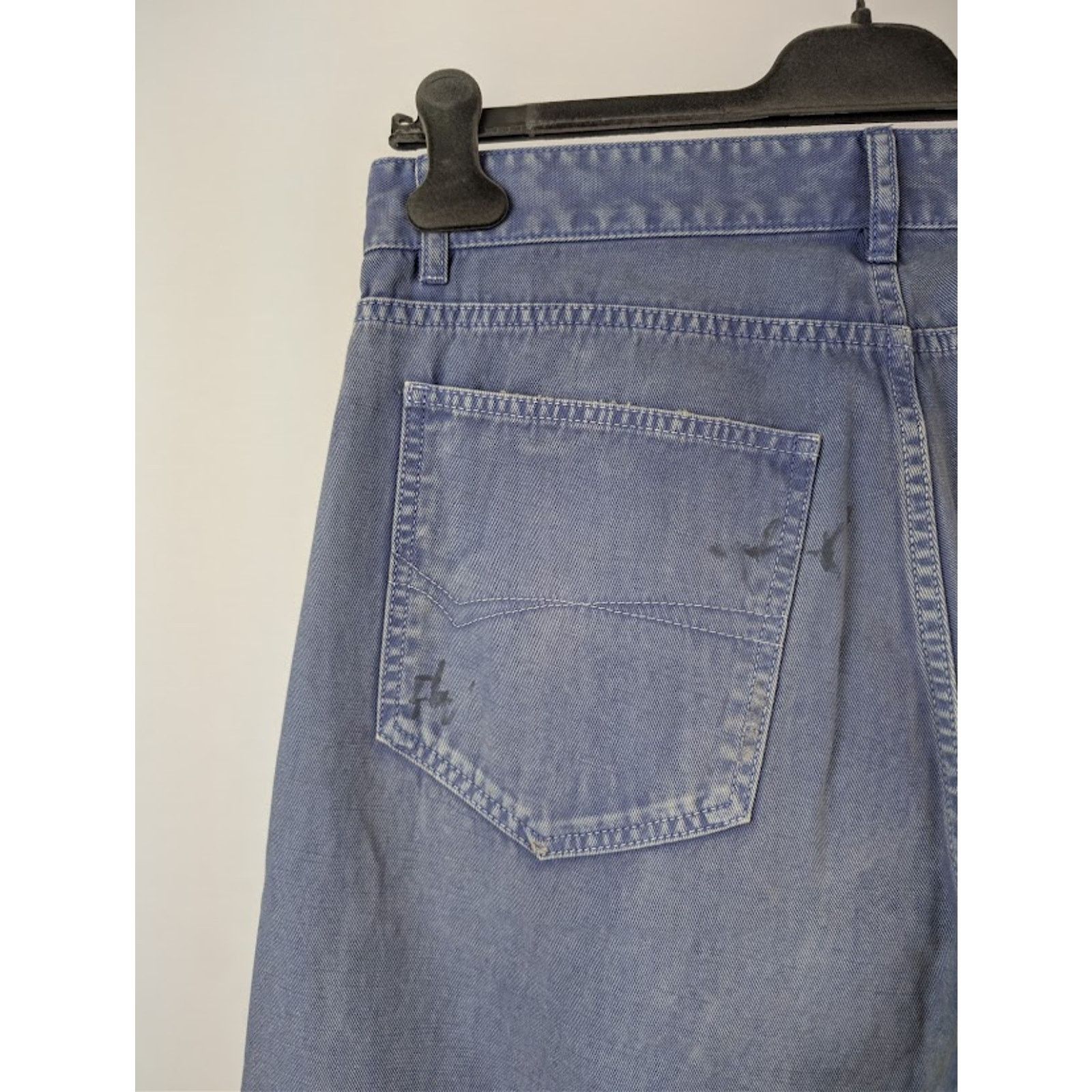 Balenciaga o1rshd1 Unisex Loose fit Jeans in Workwear Purple Size US 36 / EU 52 - 12 Thumbnail