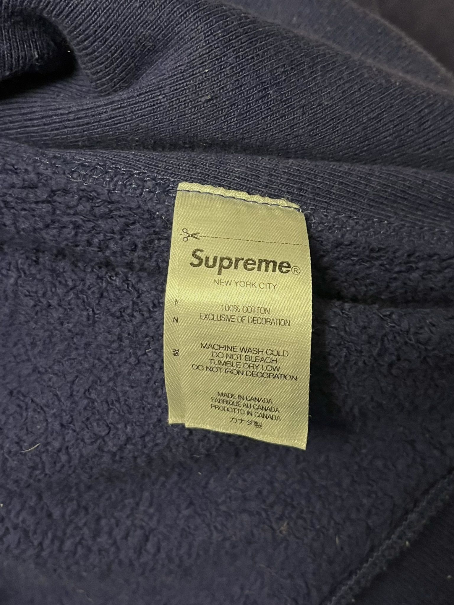 Supreme Supreme Box Logo Hoodie Washed Navy / Blue Medium FW21 Size US M / EU 48-50 / 2 - 7 Thumbnail