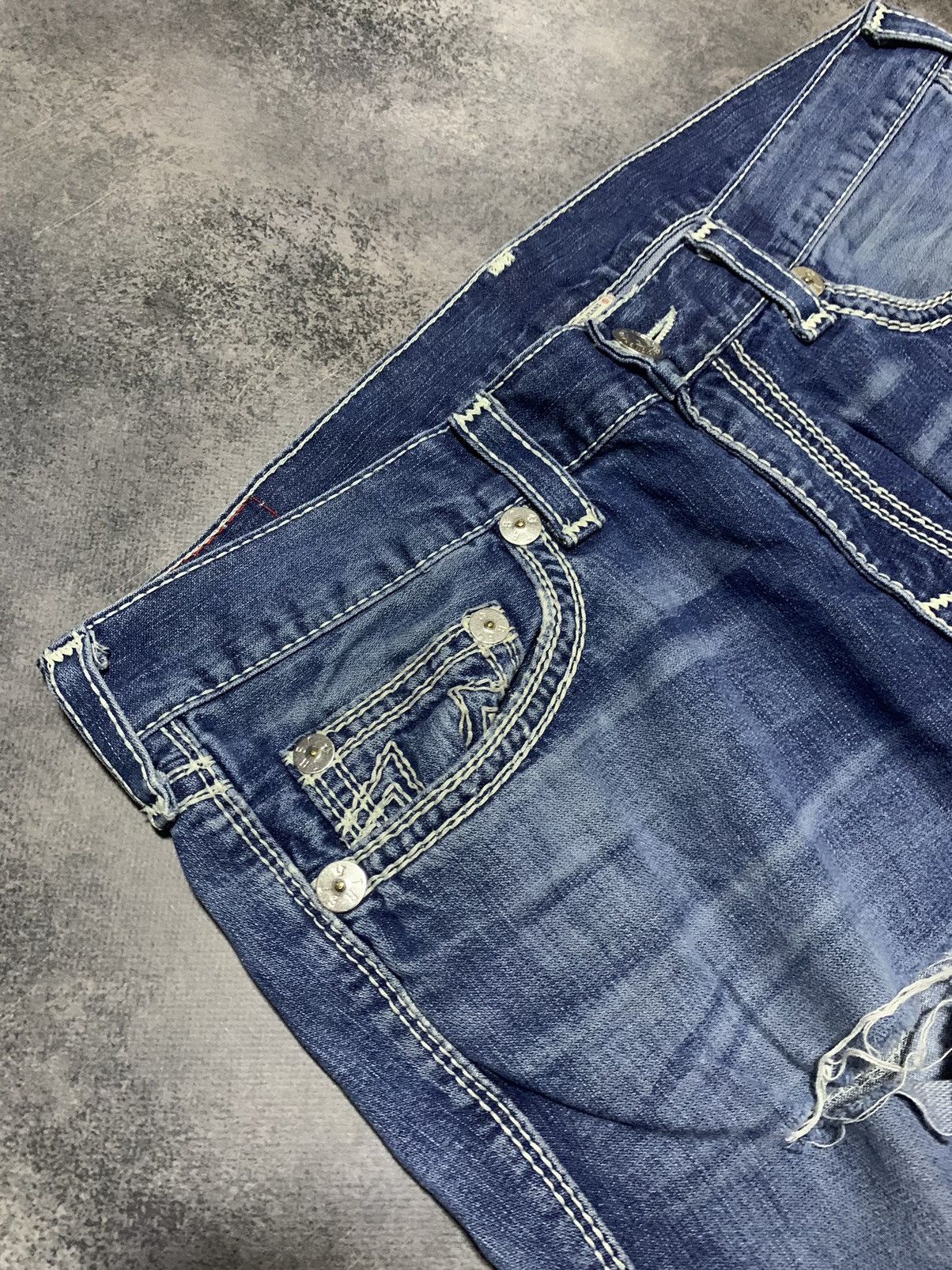 True Religion × Vintage VINTAGE Y2K TRUE RELIGION BILLY SUPER T DENIM JEANS USA Size US 38 / EU 54 - 7 Thumbnail