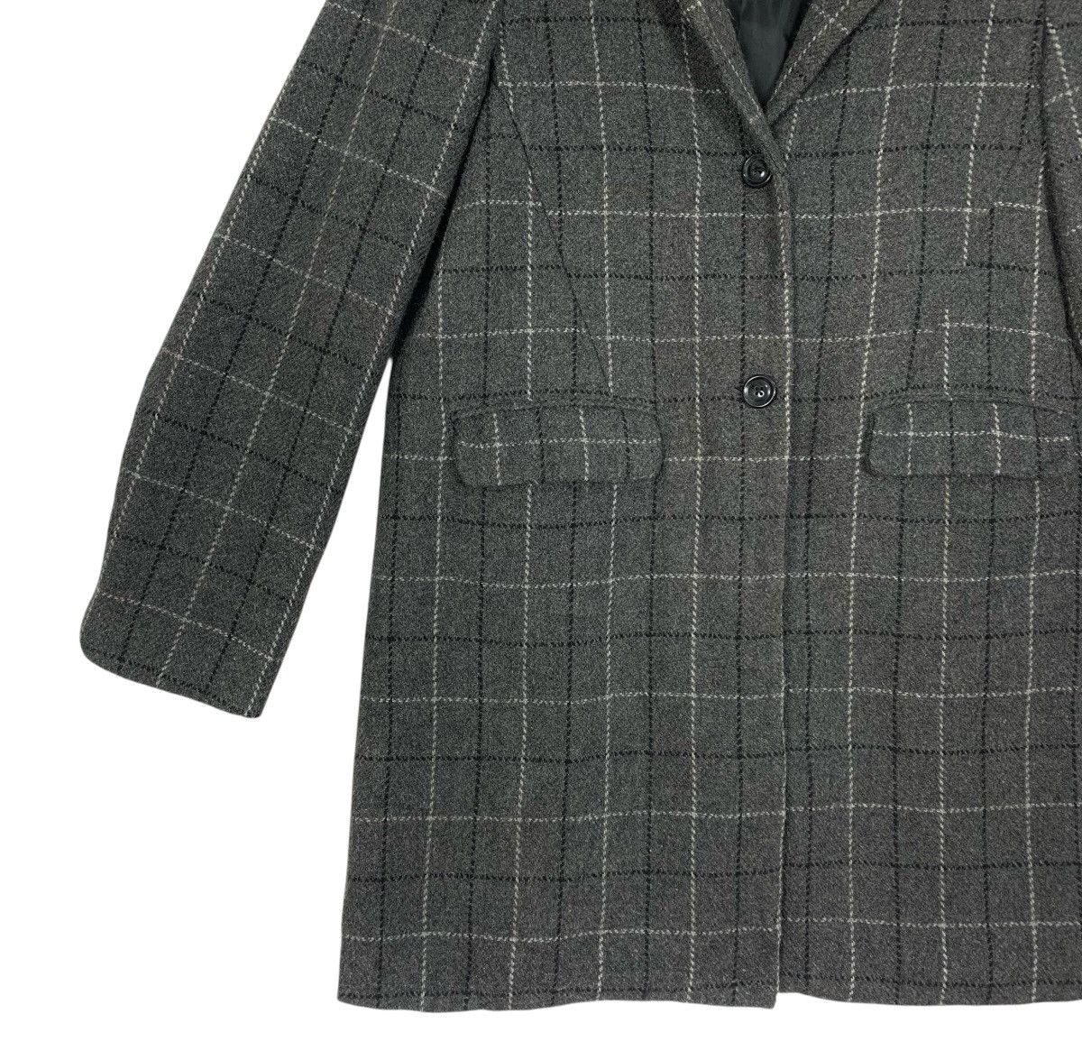 Designer × Harris Tweed × Japanese Brand Harris Tweed Sevendays:Sunday Designer Luxury Long Coat Size US M / EU 48-50 / 2 - 5 Thumbnail