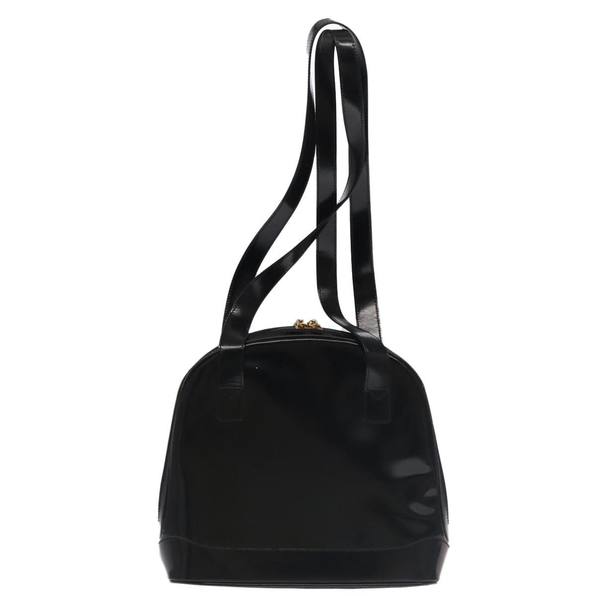 Gucci GUCCI Bamboo Shoulder Bag Enamel Black Gold 001 1075 1650 0 Size ONE SIZE - 3 Thumbnail