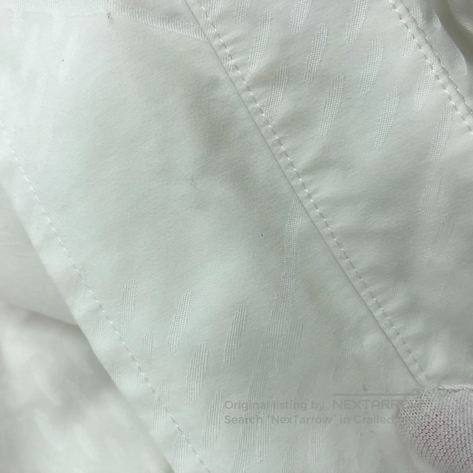 Louis Vuitton Louis Vuitton White textured jacquard cotton collar long-s Size US L / EU 52-54 / 3 - 9 Thumbnail