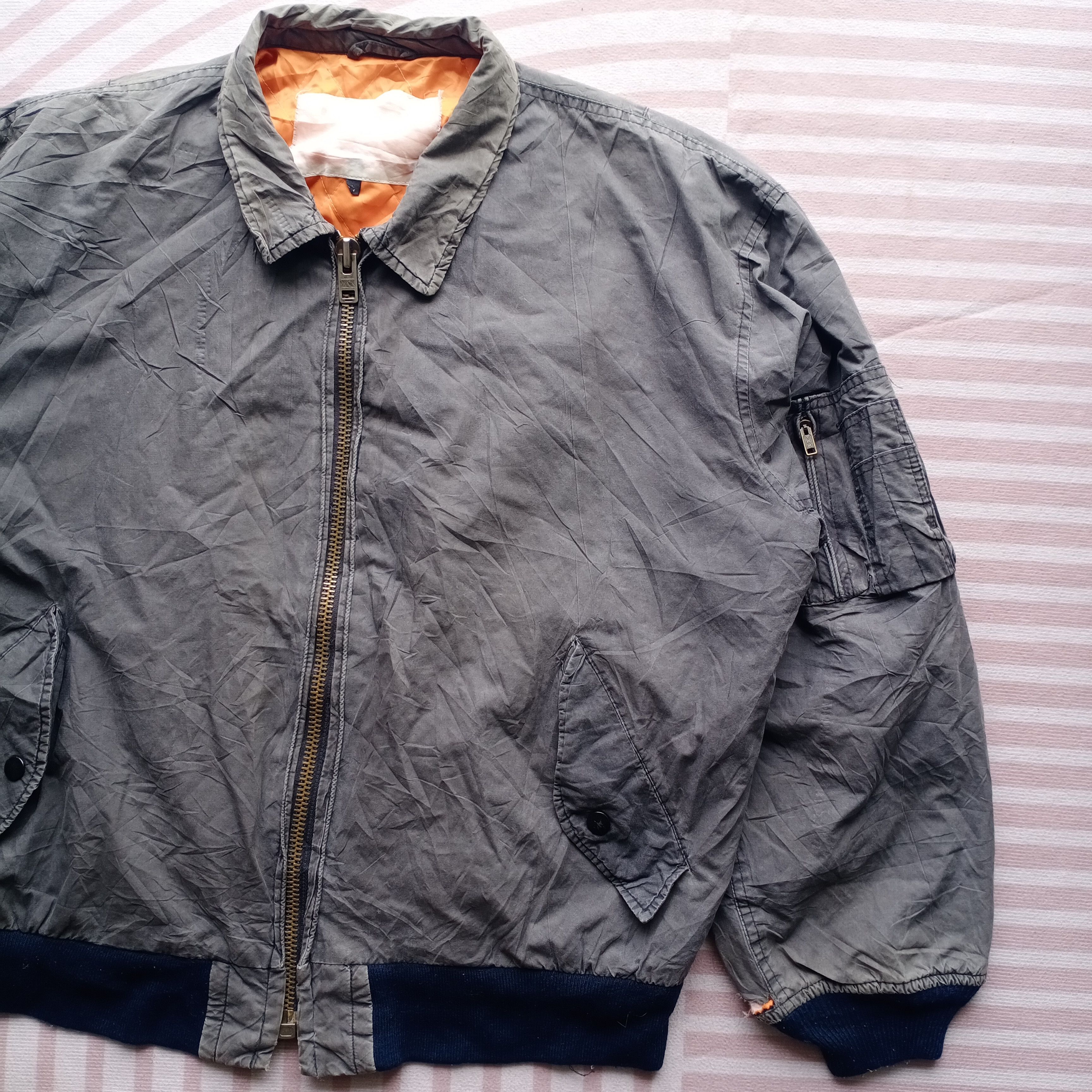 Japanese Brand × Vintage Vintage Jumper Bomber Jacket Fly Military MA Army Size US L / EU 52-54 / 3 - 2 Thumbnail