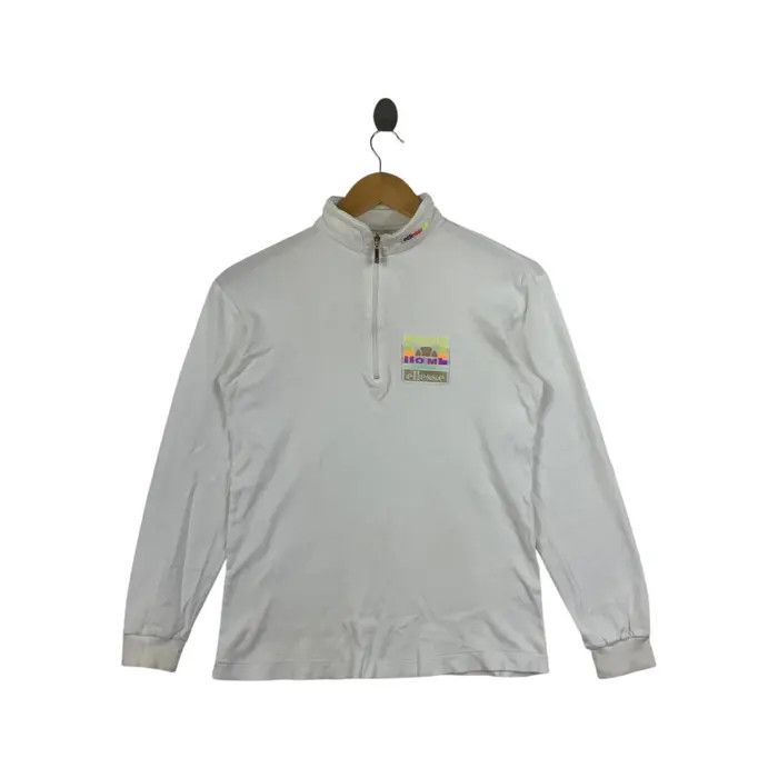 Ellesse × Goldwin Vintage 90’ ELLESSE ITALIA x GOLDWIN Half Zipper Tee Shirt Size S / US 4 / IT 40 - 1 Thumbnail