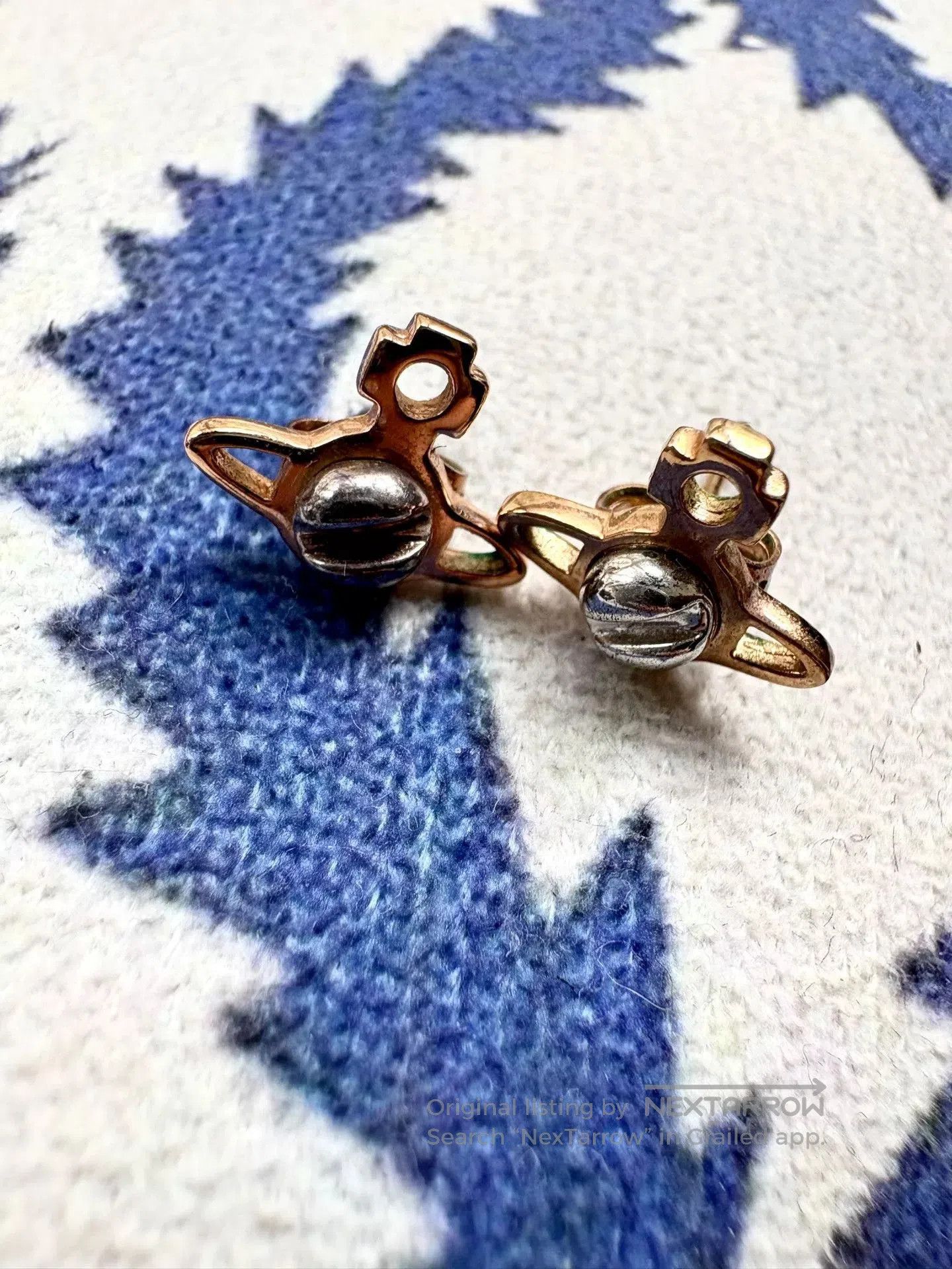 Vivienne Westwood vivienne westwood rose gold screw earrings. Size ONE SIZE - 1 Thumbnail