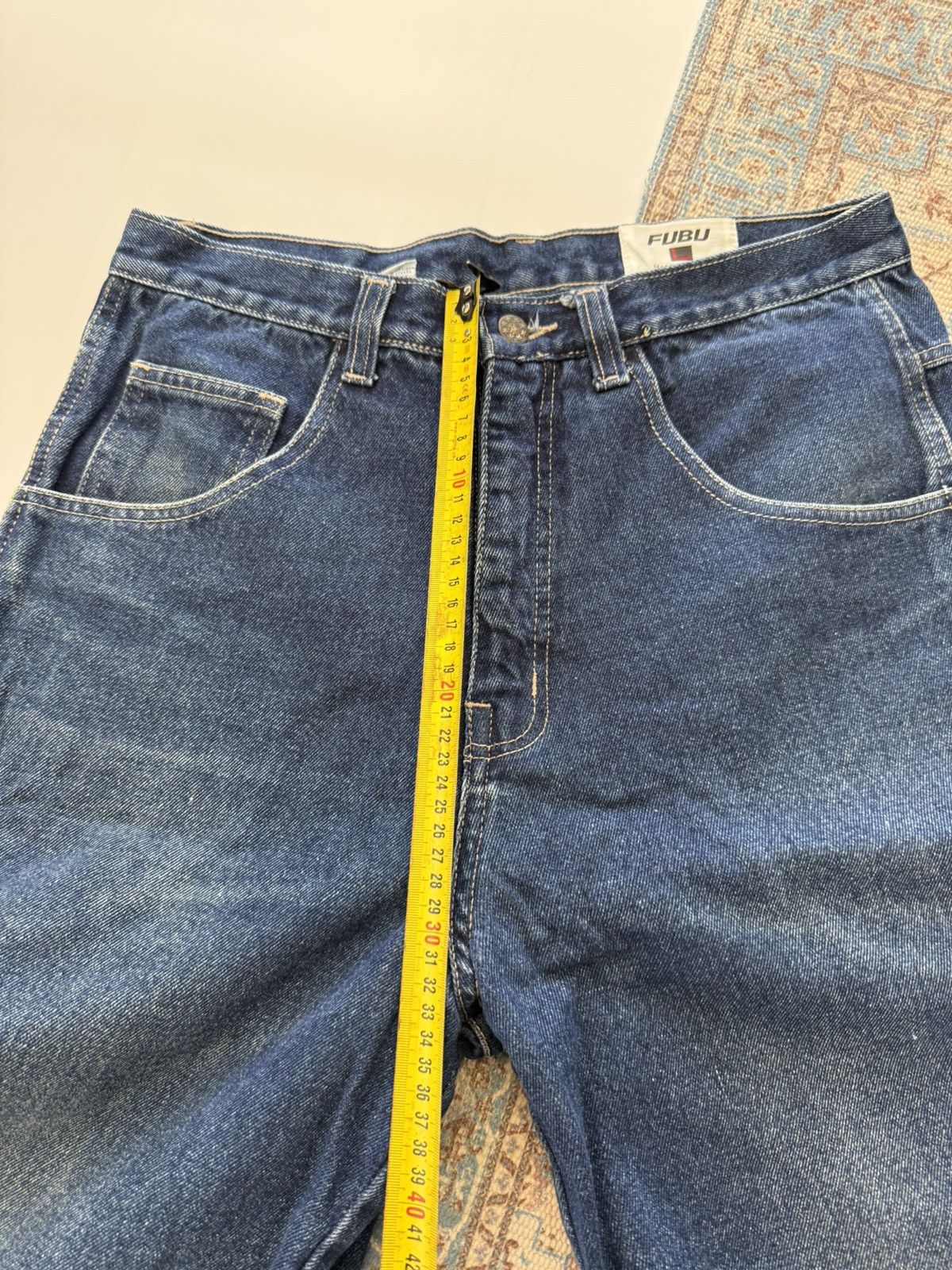 Fubu Vintage FUBU Rap Baggy Made in USA Denim Shorts Size US 32 / EU 48 - 11 Thumbnail