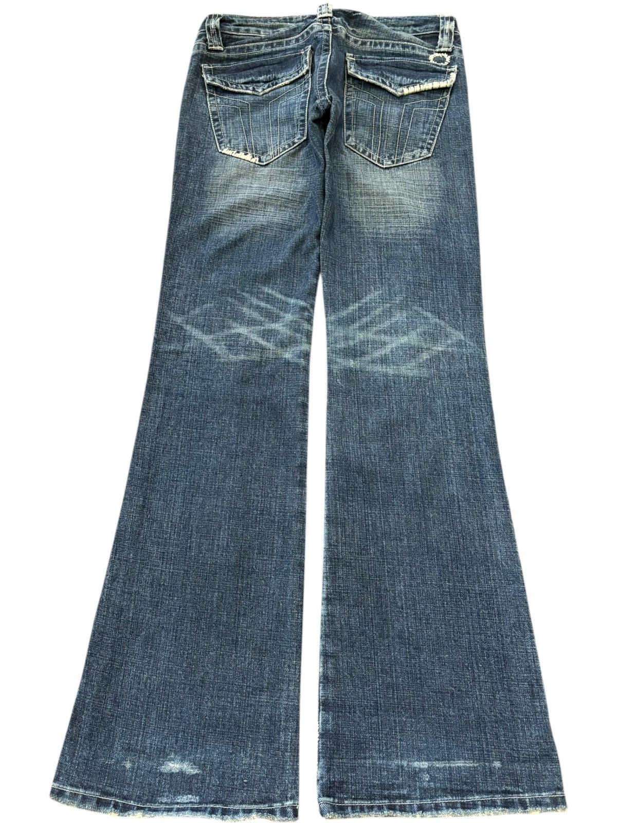 Hysteric Glamour Vintage Japanese Brand Low Rise Distress Flare Jeans Size 29" - 2 Thumbnail