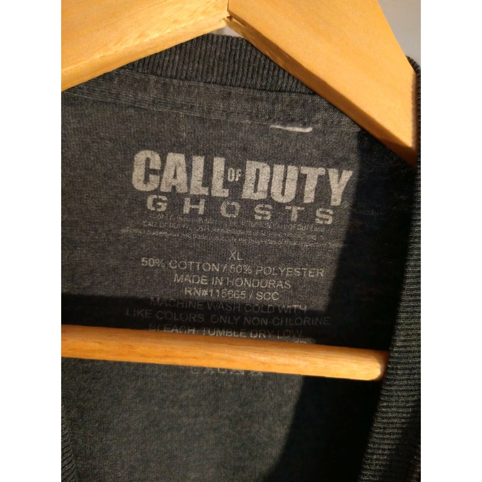 Vintage VINTAGE Call of Duty Ghosts T-Shirt XL Adult Gray Cotton Blend Short Sleeve Mens Size US XL / EU 56 / 4 - 2 Thumbnail