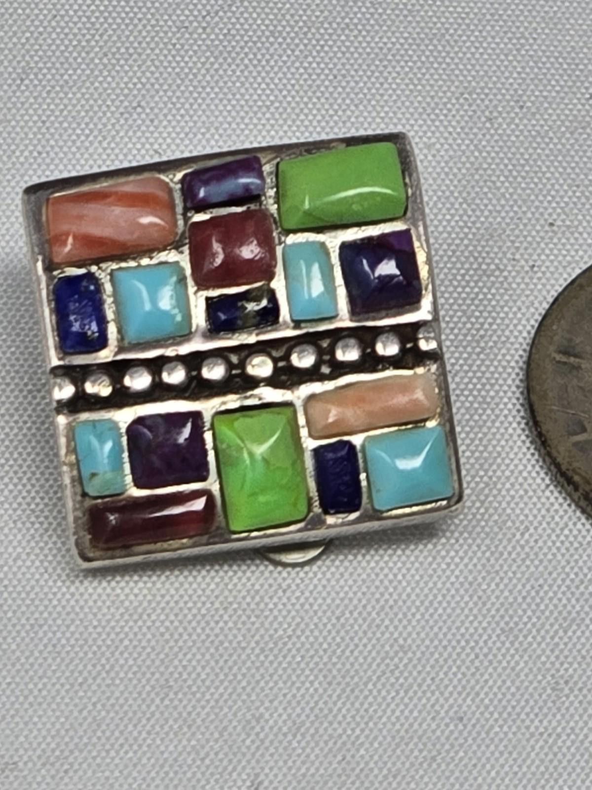 Studio D'Artisan Vintage Handmade 925 Sterling Silver Artisan Earrings Size ONE SIZE - 7 Thumbnail