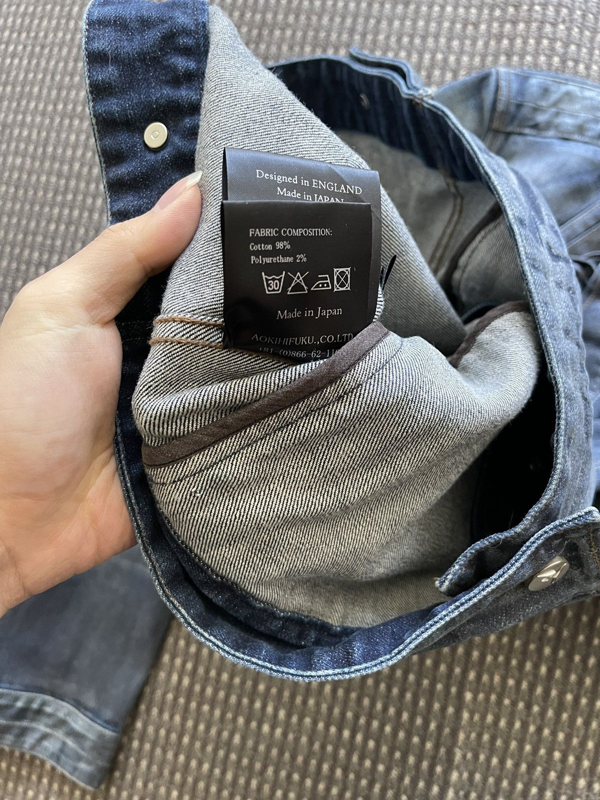 Fagassent Toshiki Aoki Wax Denim Jacket Size US M / EU 48-50 / 2 - 4 Thumbnail