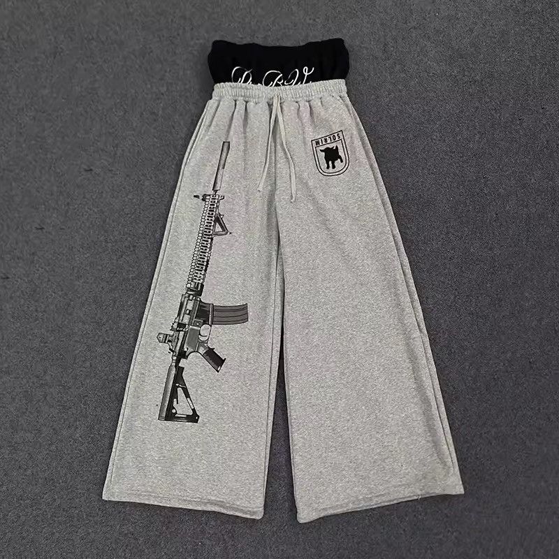 Japanese Brand Grey AK47 Sweatpants V2 Size US 30 / EU 46 - 1 Thumbnail