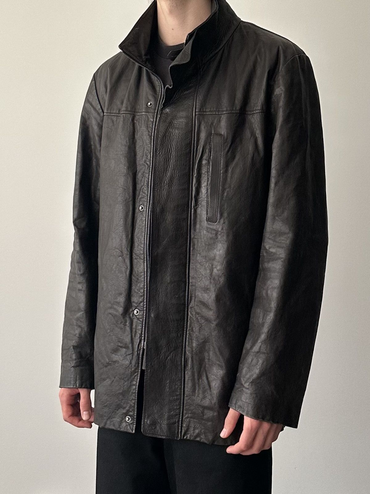 Jil Sander Jil Sander by Raf Simons Leather Jacket Size US M / EU 48-50 / 2 - 2 Thumbnail