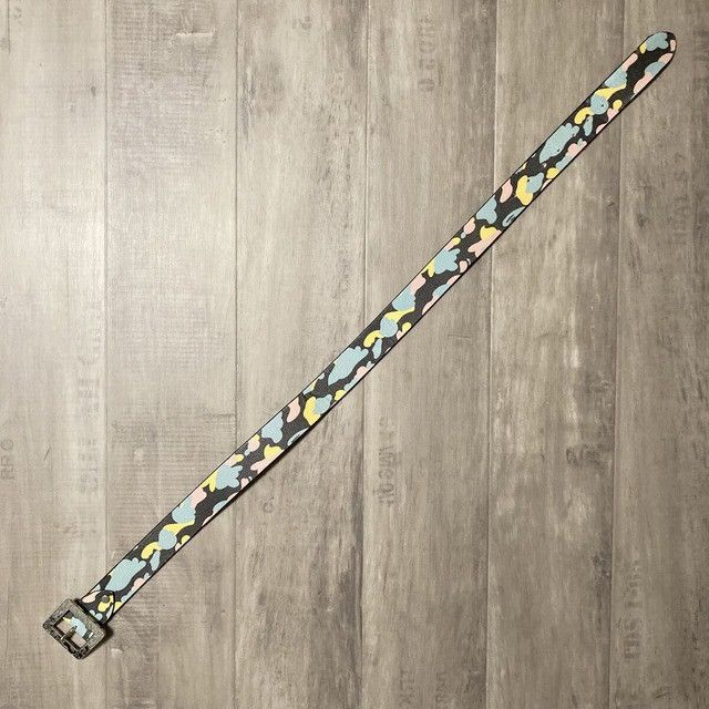 Bape BAPE New multi camo leather belt cotton candy camo NIGO Size ONE SIZE - 2 Thumbnail