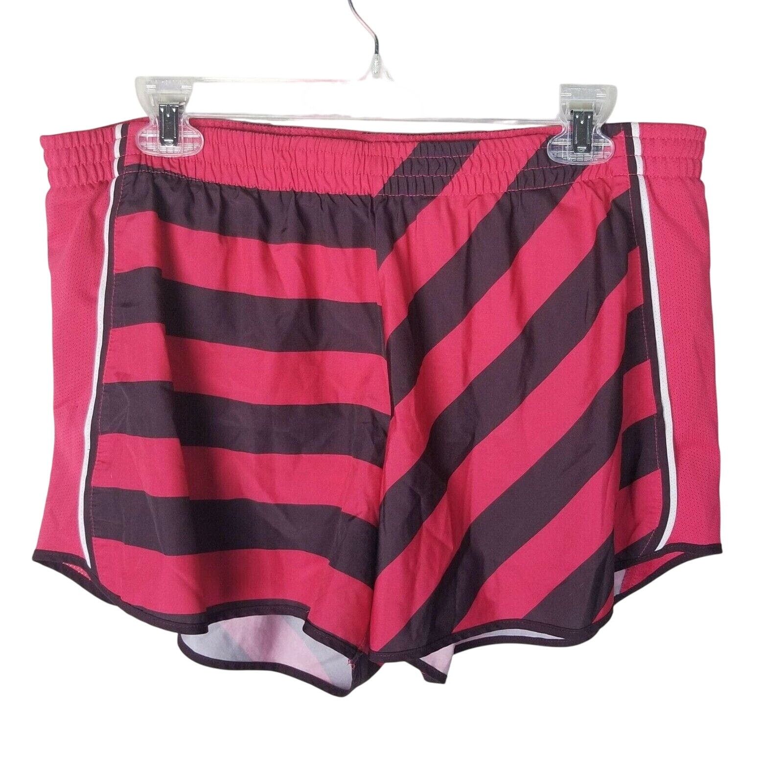 Nike Nike Dri-Fit Womens Running Shorts Striped Size XL Sporty Size 36" / US 14 / IT 50 - 1 Thumbnail