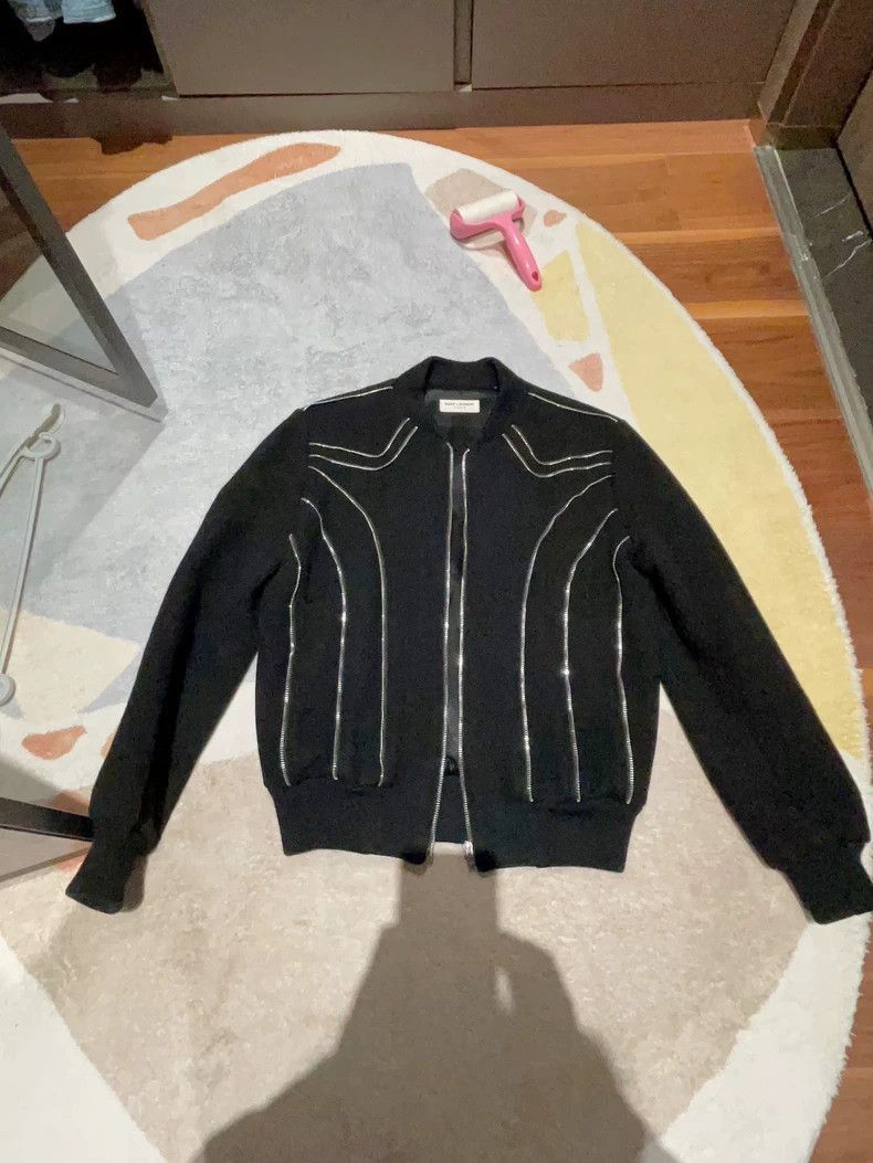 Saint Laurent Paris saint laurent black zip-up jacket-2507 Size US M / EU 48-50 / 2 - 2 Thumbnail