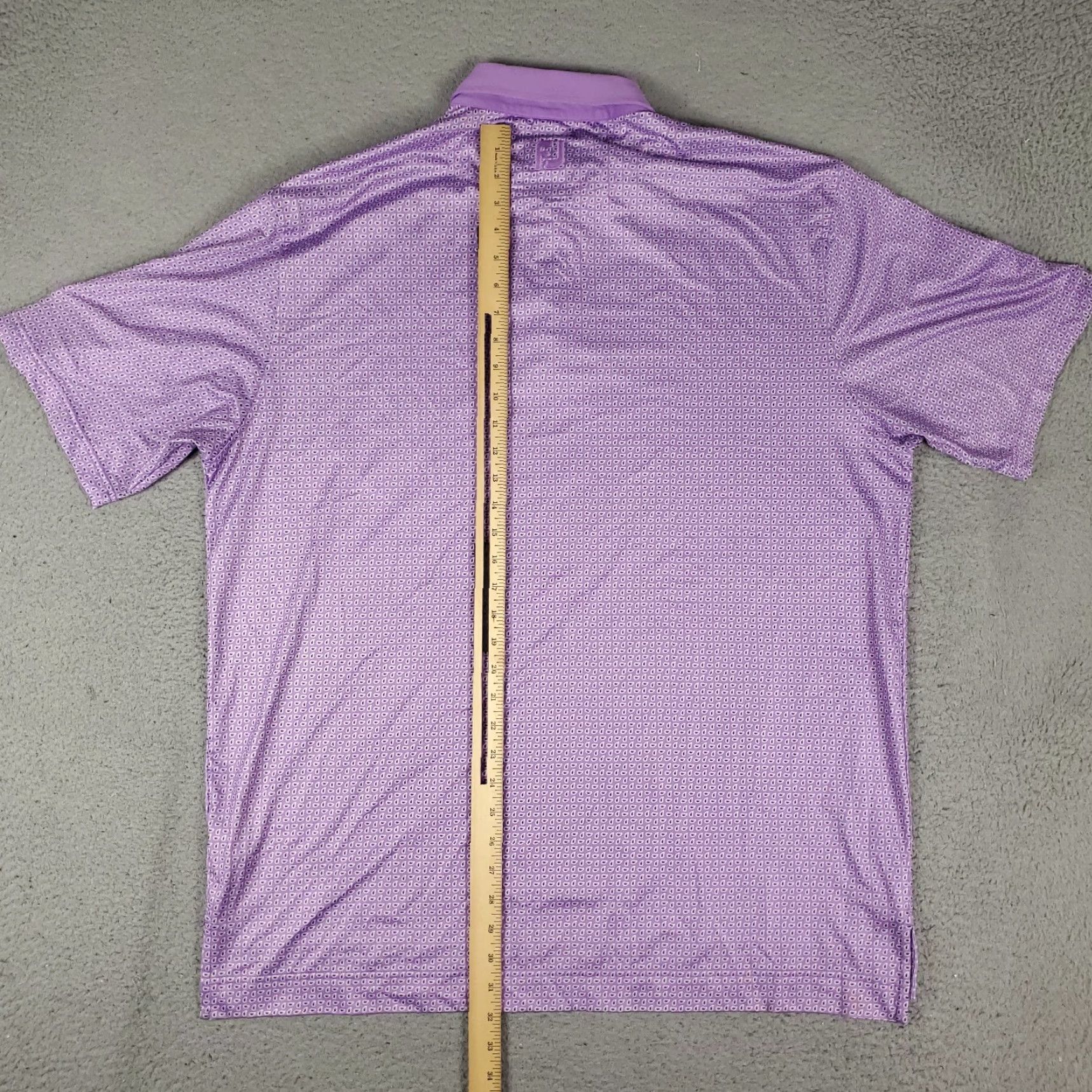 Footjoy FootJoy Polo Shirt Mens XL Purple Paisley Golf Casual Short Sleeve Size US XL / EU 56 / 4 - 4 Thumbnail