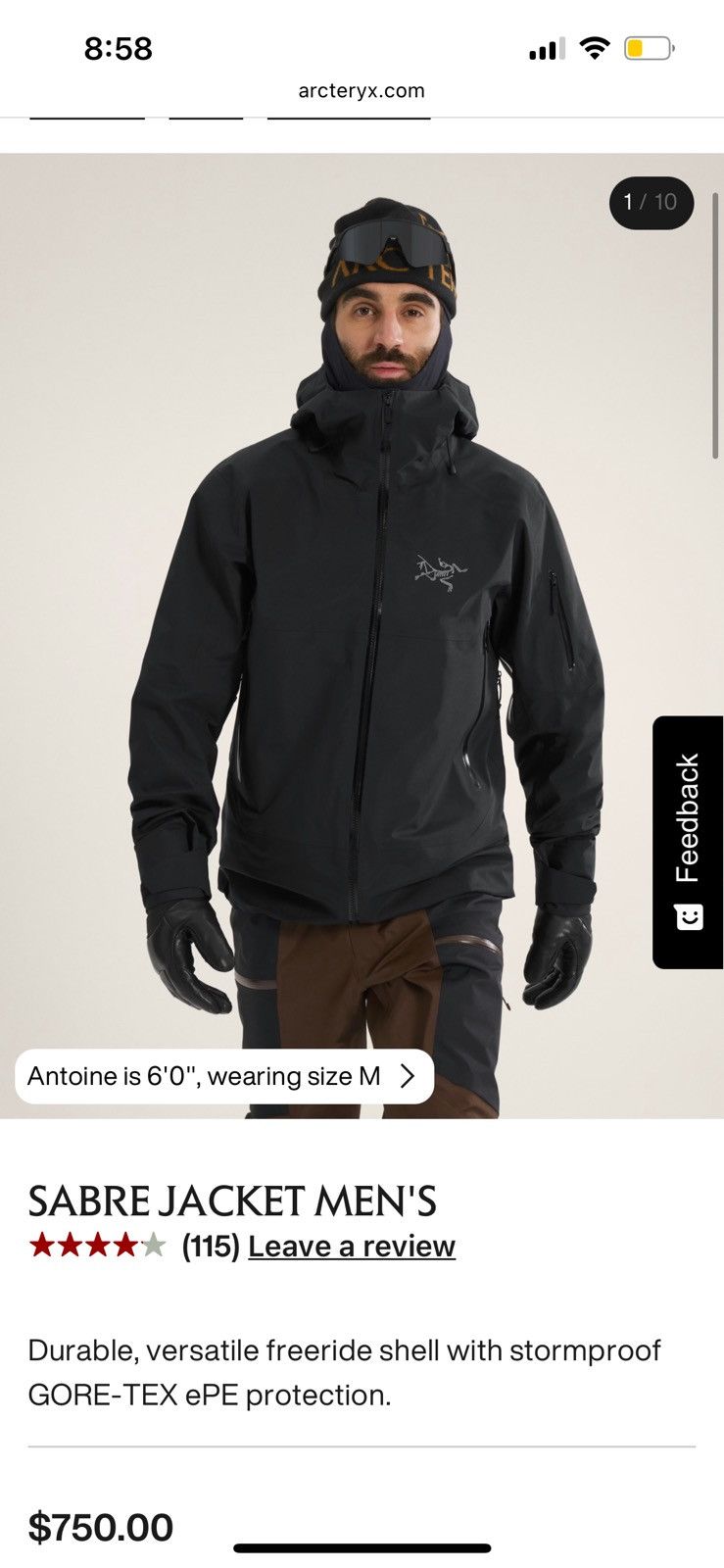 Arc'teryx Arcteryx Sabre Jacket Size US S / EU 44-46 / 1 - 7 Thumbnail