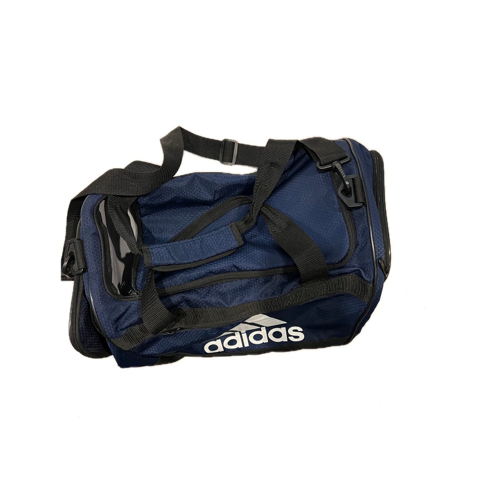 Adidas Adidas Defender Medium 20"x12"x10" Blue Black Duffel Bag Size ONE SIZE - 2 Thumbnail