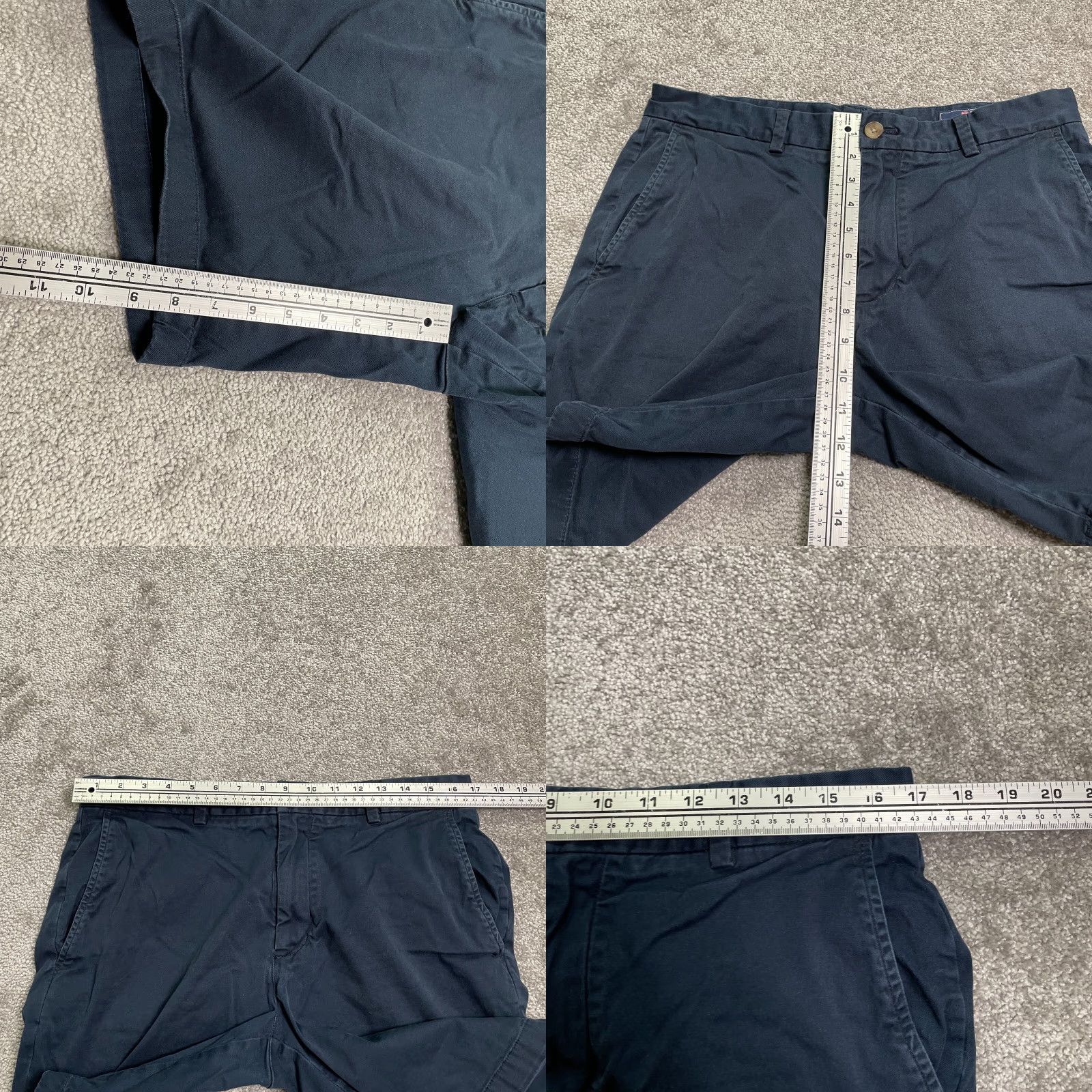 Vineyard Vines Vineyard Vines Chino Shorts Men 33 Navy Blue Cotton 34x8.5 Adjustable Breathable Pockets Logo Zipper Button Flat Front Regular Size US 33 - 8 Thumbnail