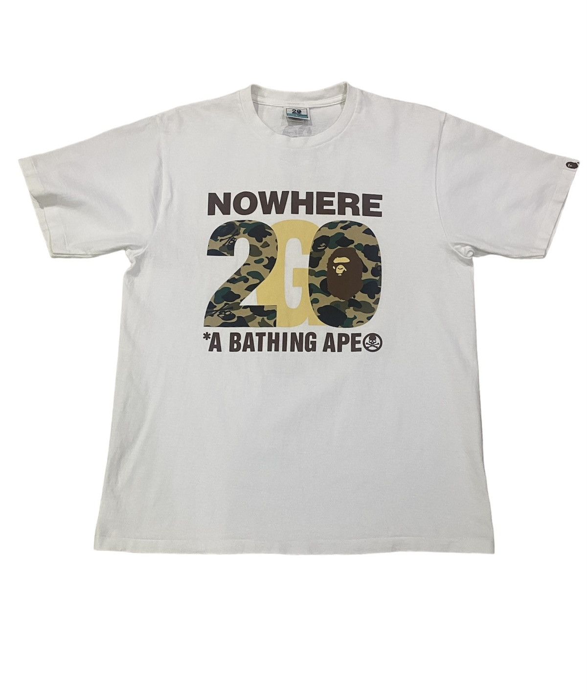 Bape vintage nowhere a bathing ape 20th aniversary tshirt Size US L / EU 52-54 / 3 - 1 Thumbnail