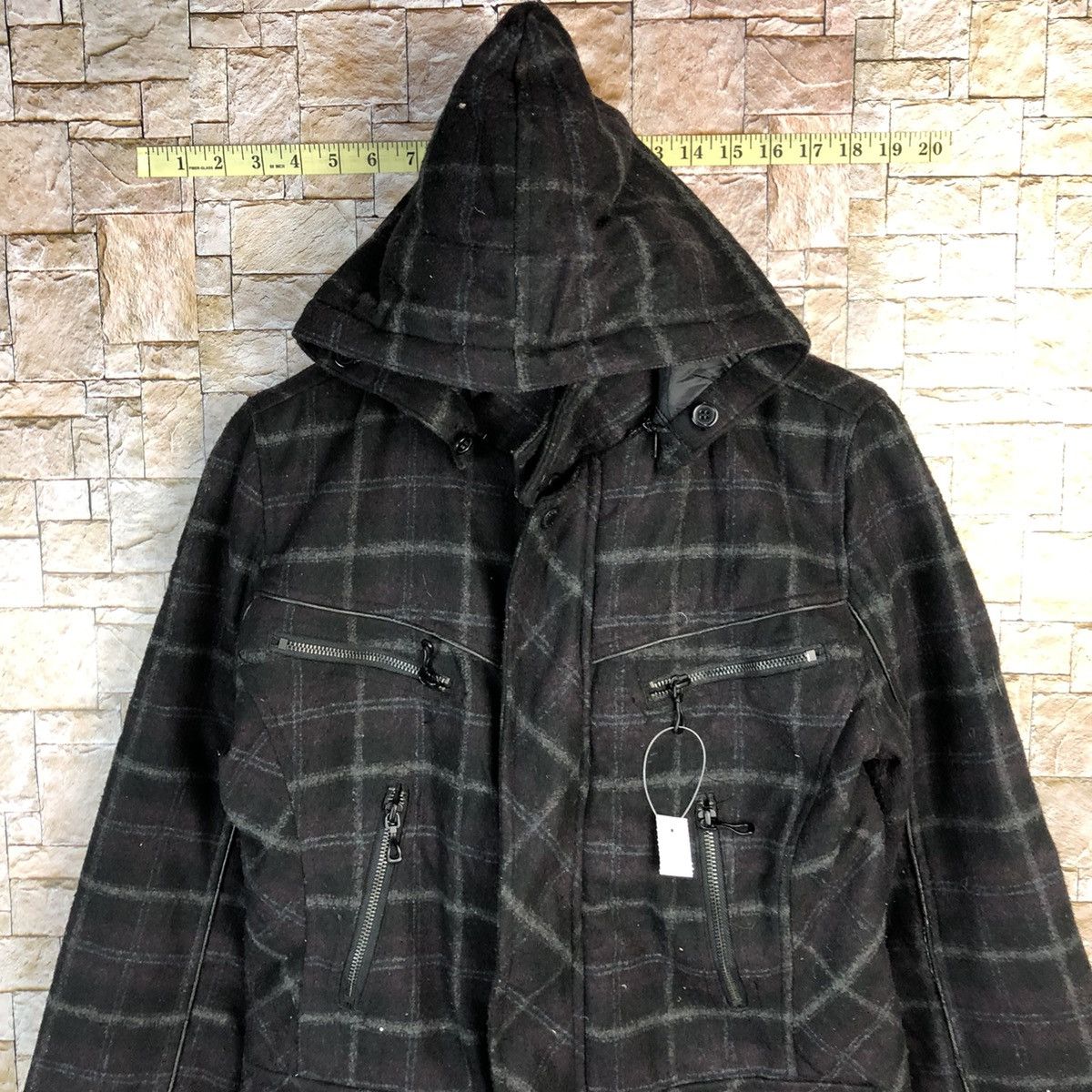 In The Attic In the Attic Black Hoodie Bombers Jacket #A388 Size US S / EU 44-46 / 1 - 2 Thumbnail