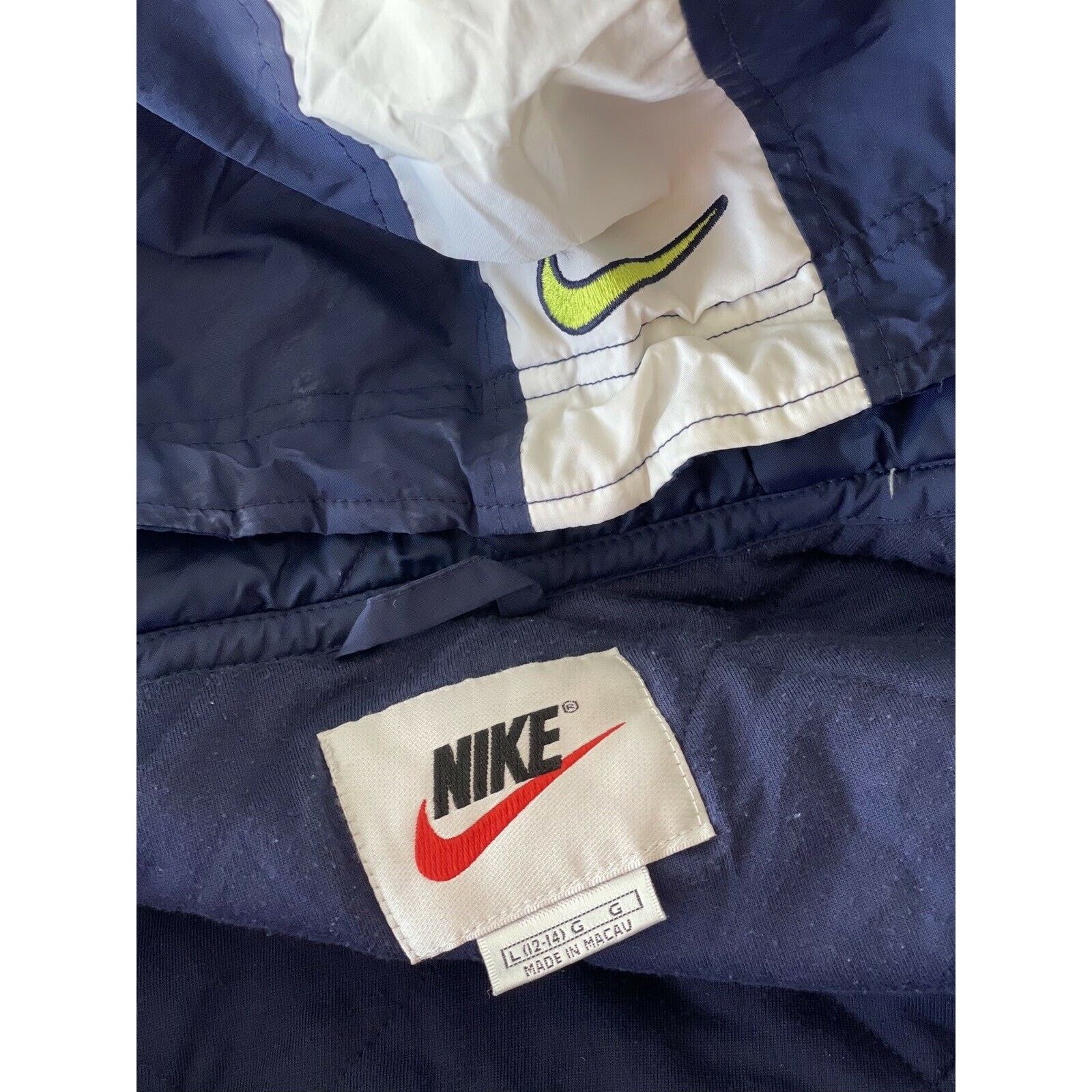 Nike Vintage 90’s L Nike Blue Lined Jacket Zip 90s VTG Size US L / EU 52-54 / 3 - 4 Thumbnail