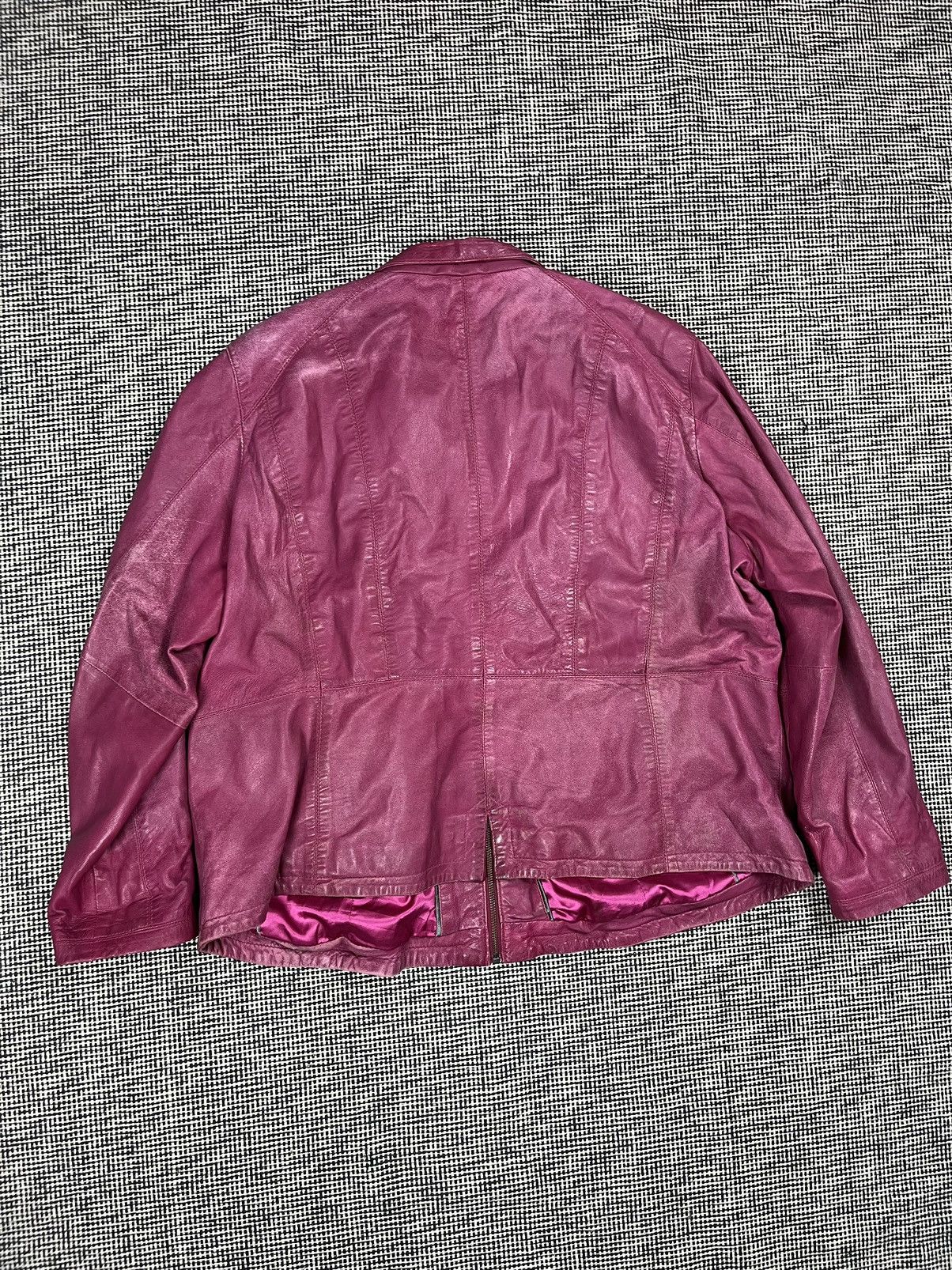 Genuine Leather Distressed vintage oversized cropped pink leather jacket Size US XL / EU 56 / 4 - 3 Thumbnail