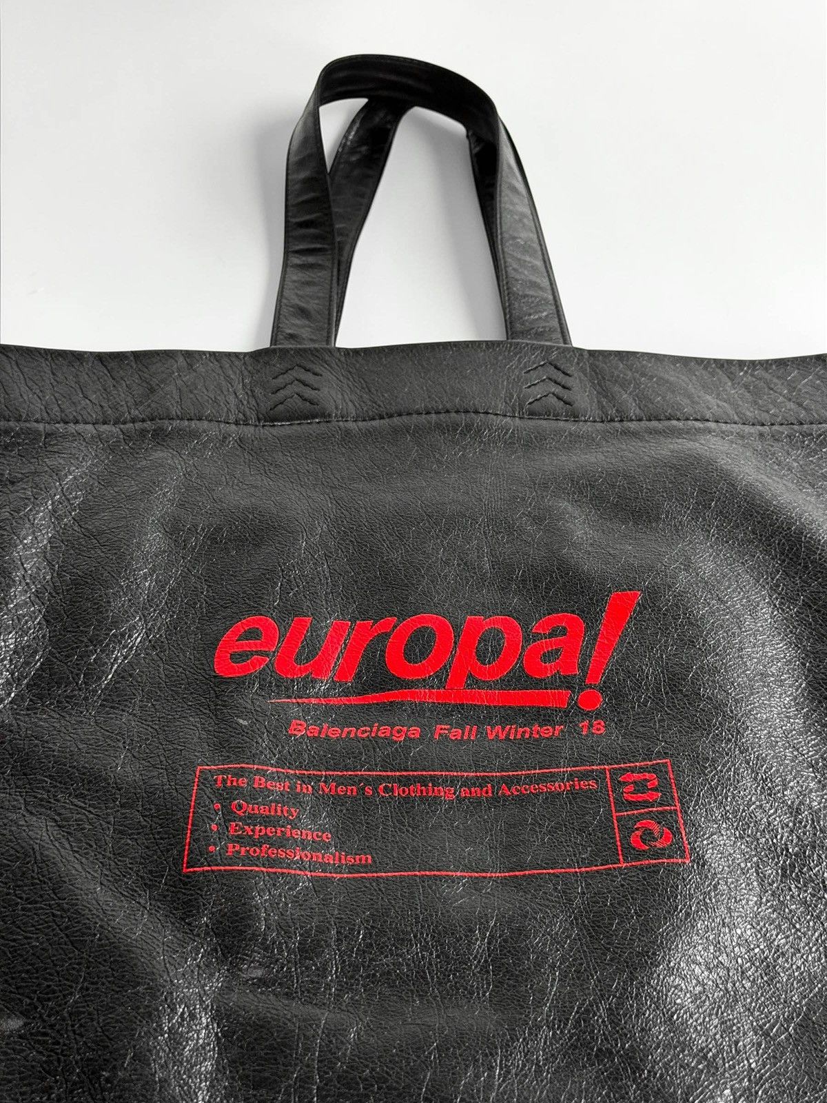 Balenciaga Balenciaga FW2018 "Europa!" Large Leather Tote Bag Size ONE SIZE - 3 Thumbnail