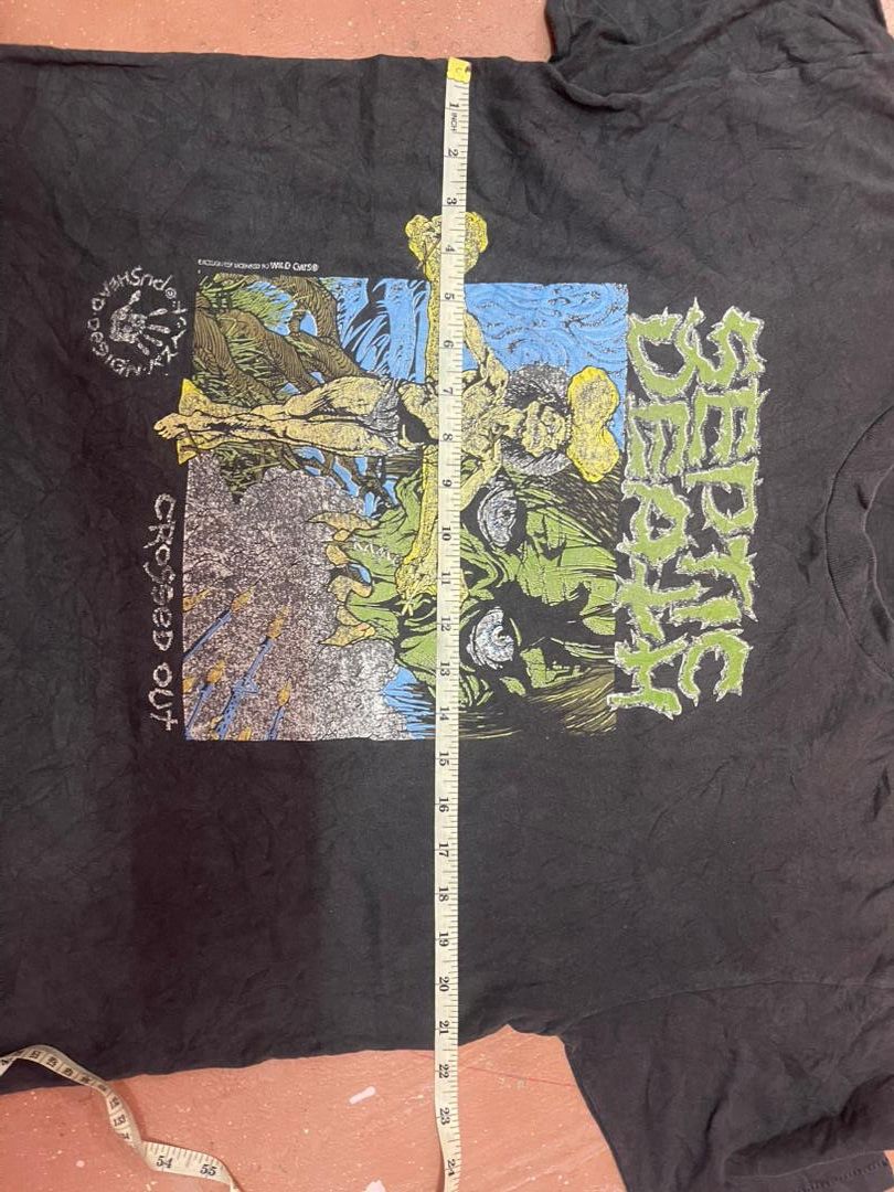Band Tees Rare Pushead Septic Death Metal Band Size US L / EU 52-54 / 3 - 7 Thumbnail