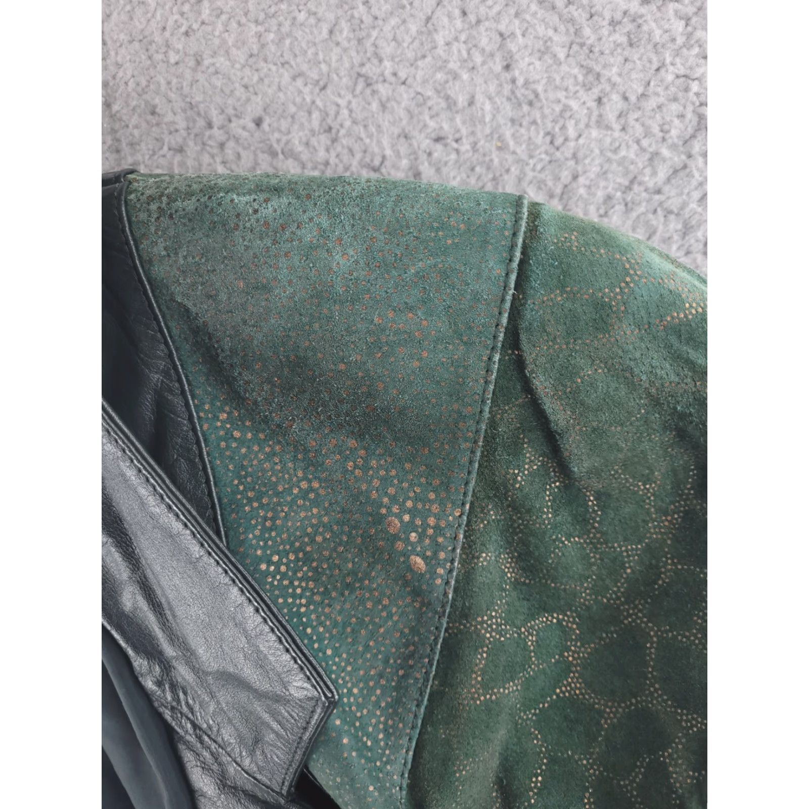 Vintage VINTAGE Avanti Jacket Womens M Green Leather Duster Overcoat Real Genuine Overcoat Size M / US 6-8 / IT 42-44 - 6 Thumbnail