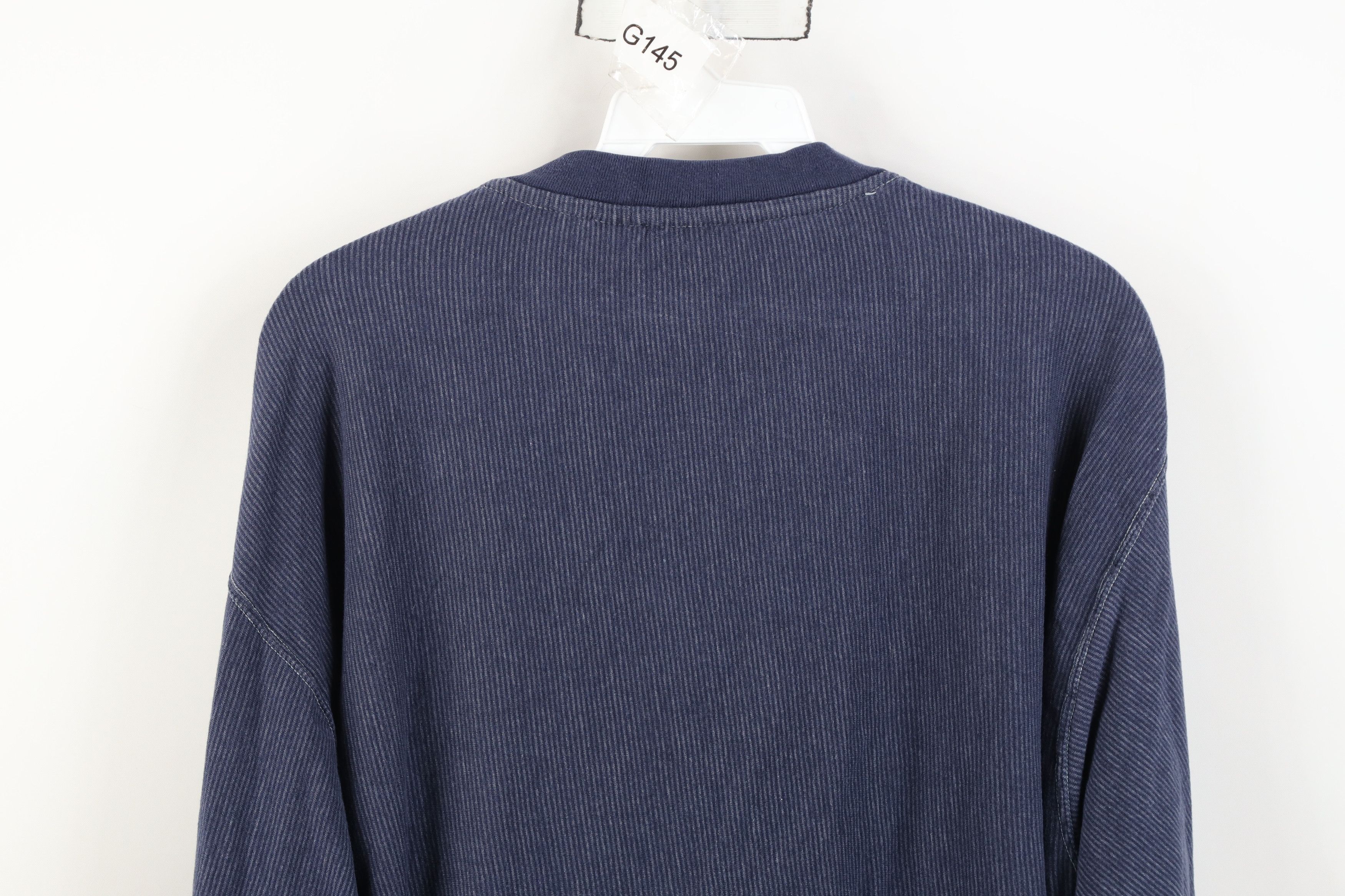 Vintage Vintage 90s Streetwear Long Sleeve Henley T-Shirt Blue Size US XL / EU 56 / 4 - 14 Thumbnail