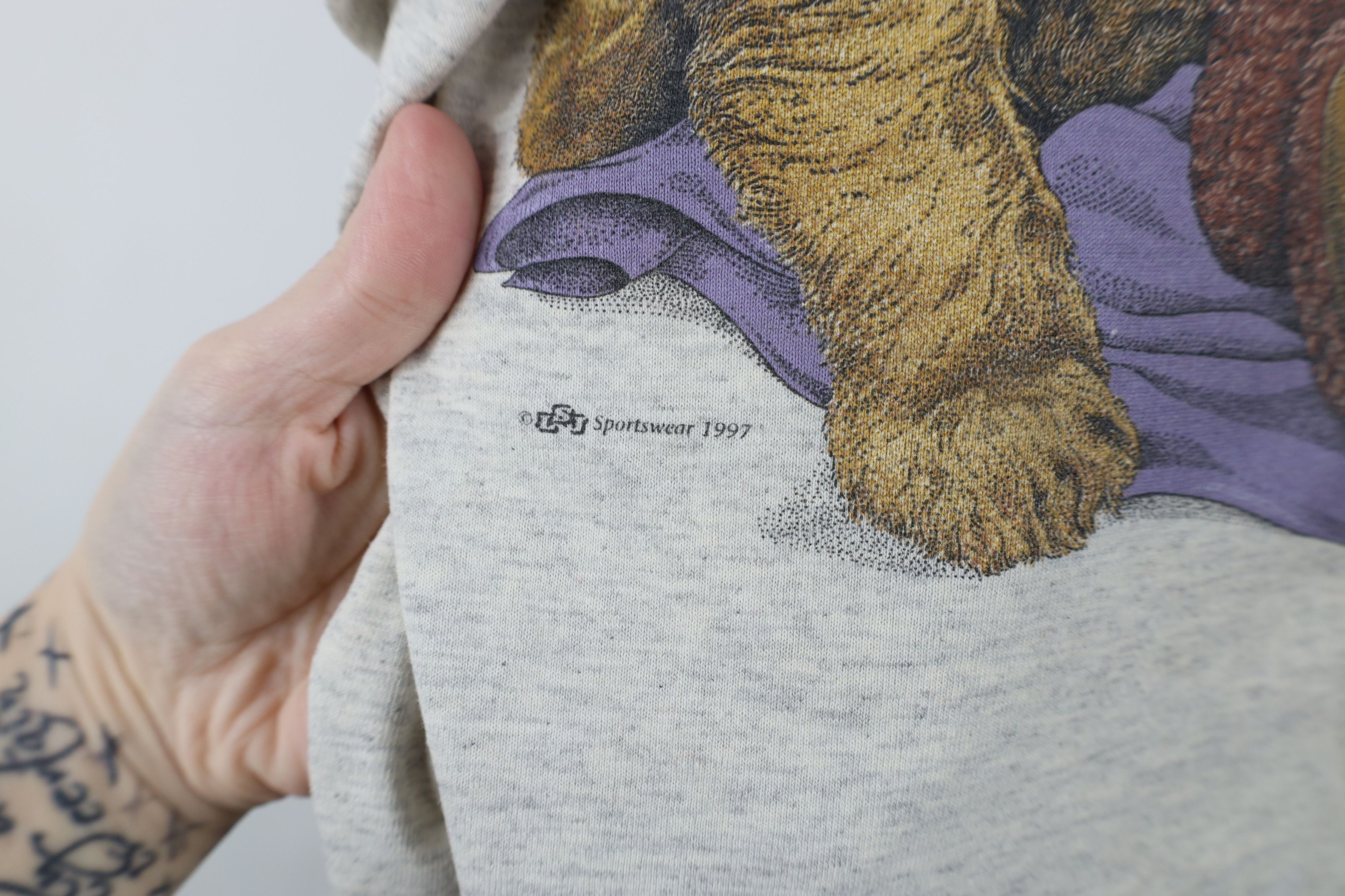 Vintage Vintage 90s Streetwear Teddy Bear Short Sleeve T-Shirt USA Size XL / US 12-14 / IT 48-50 - 5 Thumbnail