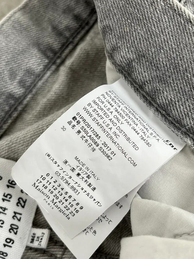 Maison Margiela SS2017 Maison Margiela Grey Slim Distressed Denim Jeans Size 25" / US 0 / IT 36 - 13 Thumbnail
